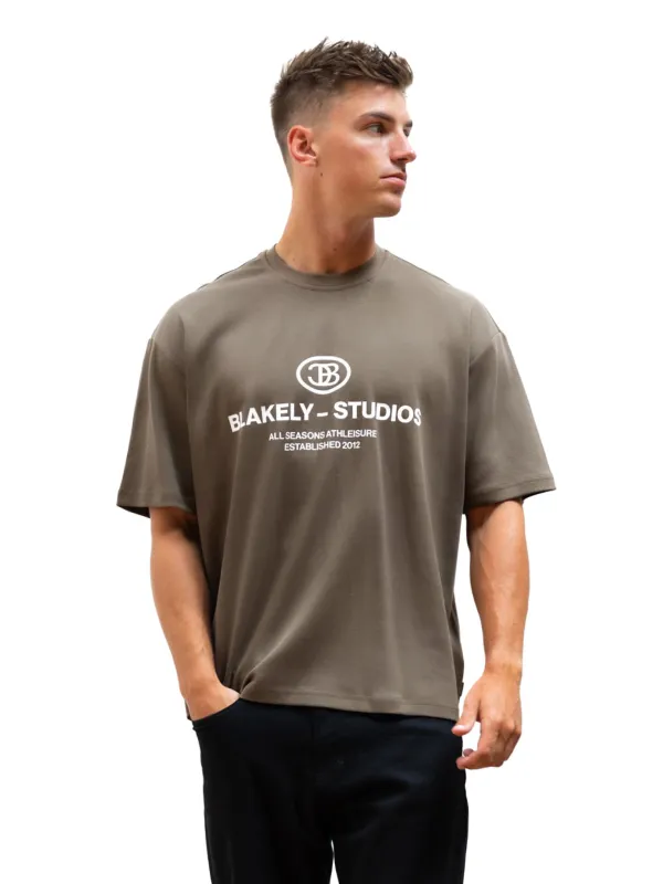 Mercer Unfitted T-Shirt - Khaki Brown sold by Blakely