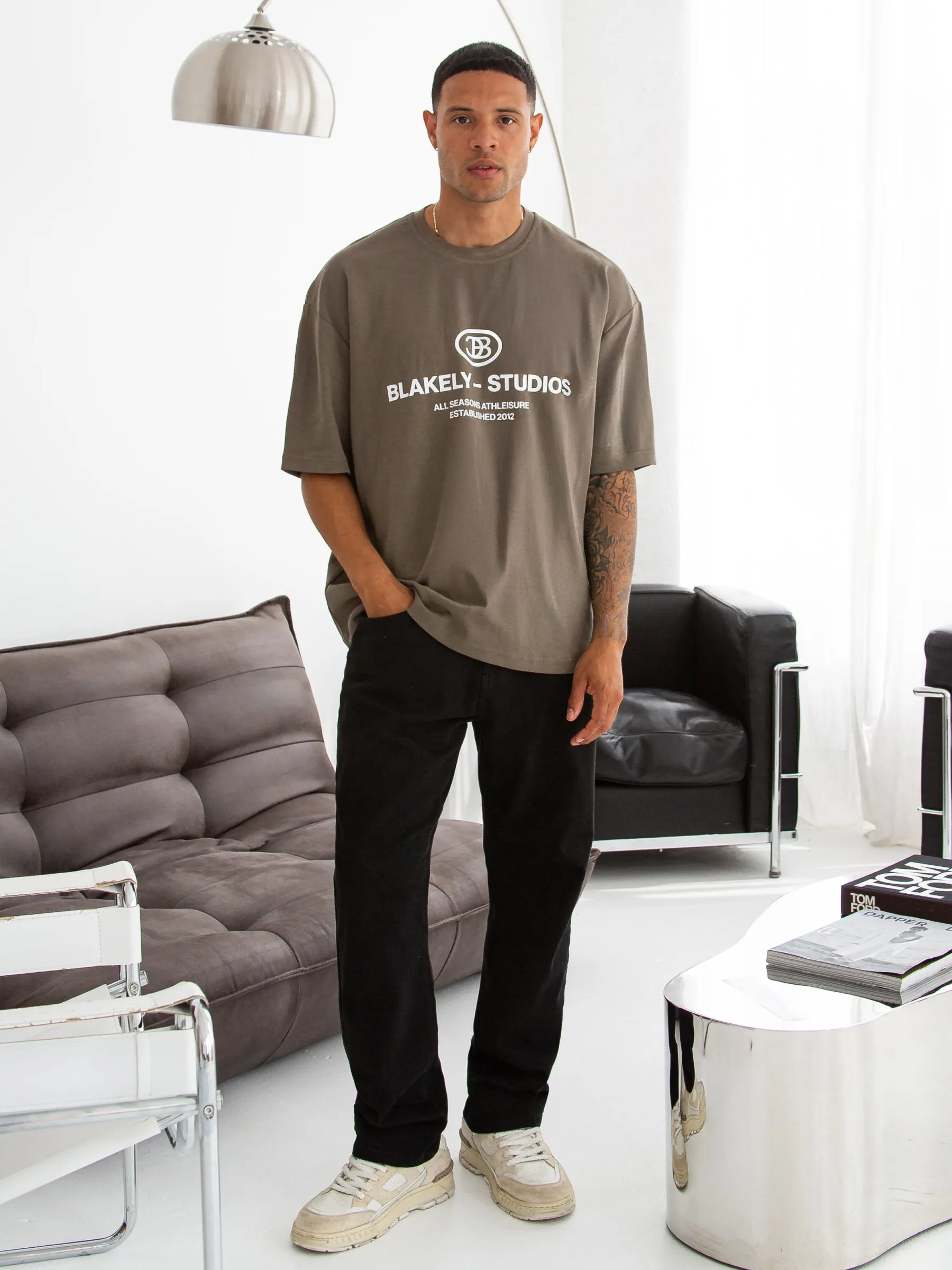 Mercer Unfitted T-Shirt - Khaki Brown sold by Blakely product image thumbnail 3