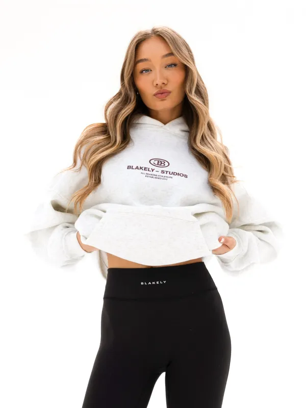 Madison Oversized Hoodie - Marl White sold by Blakely