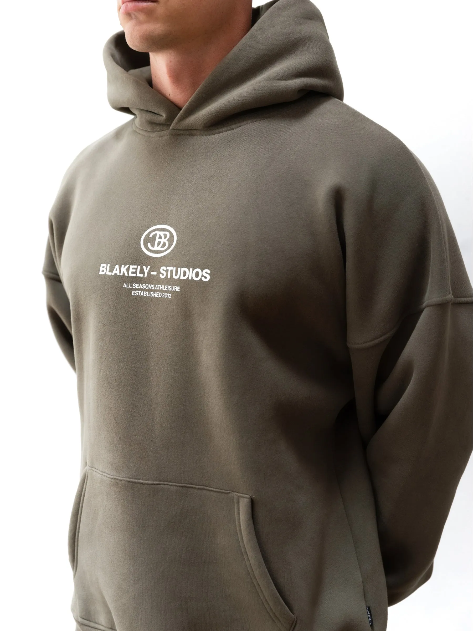 Mercer Relaxed Hoodie - Khaki Brown sold by Blakely product image thumbnail 4