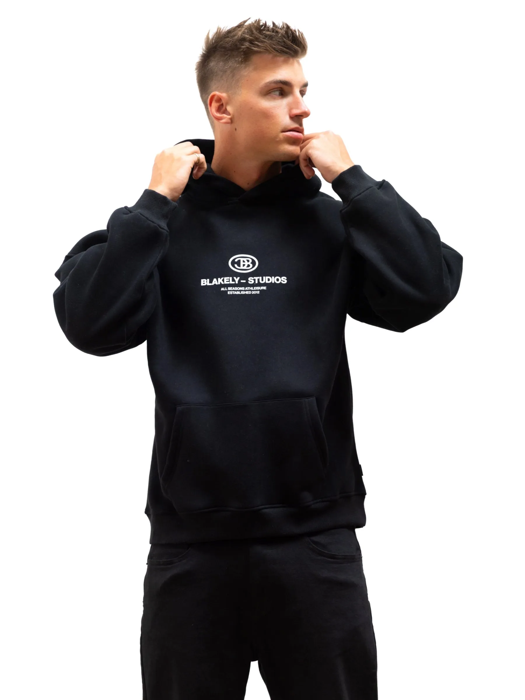 Mercer Relaxed Hoodie - Black sold by Blakely product image thumbnail 4