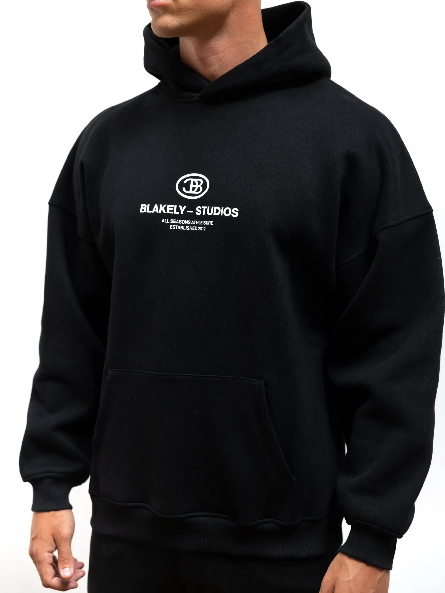 Mercer Relaxed Hoodie - Black sold by Blakely product image thumbnail 3