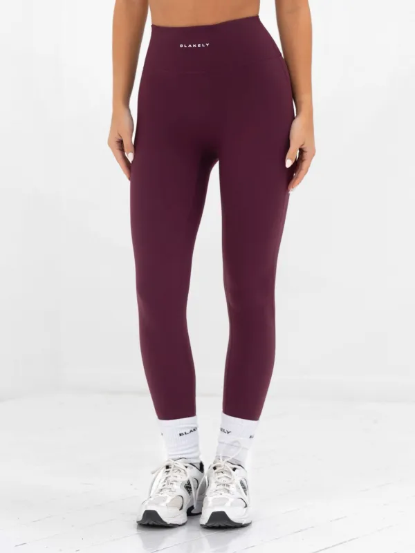 Ultimate Active Leggings - Dark Cherry sold by Blakely