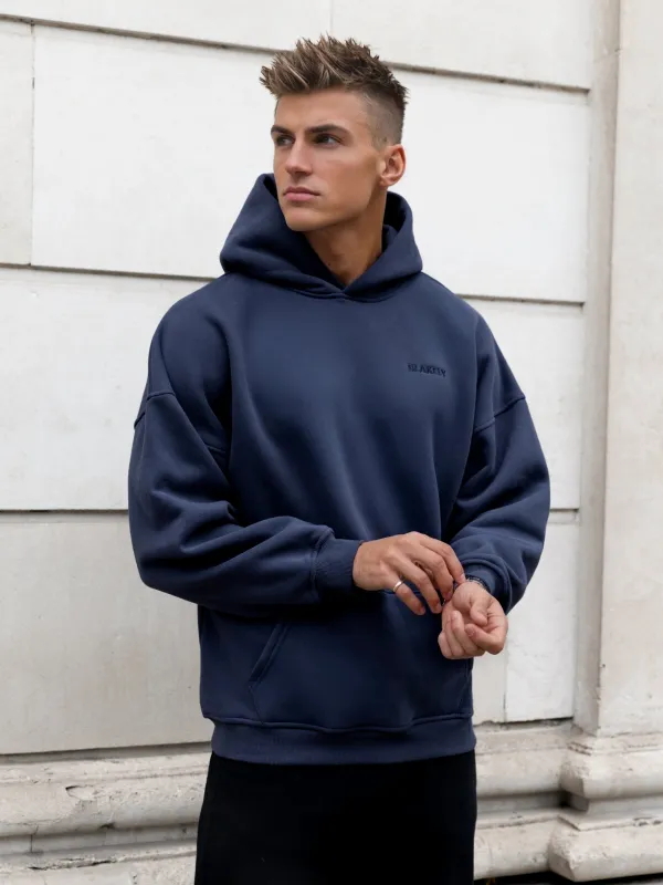 Rhys Relaxed Hoodie - True Navy sold by Blakely