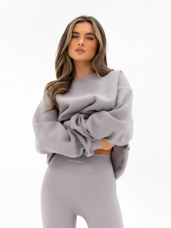 Isla Oversized Jumper - Mid Grey sold by Blakely