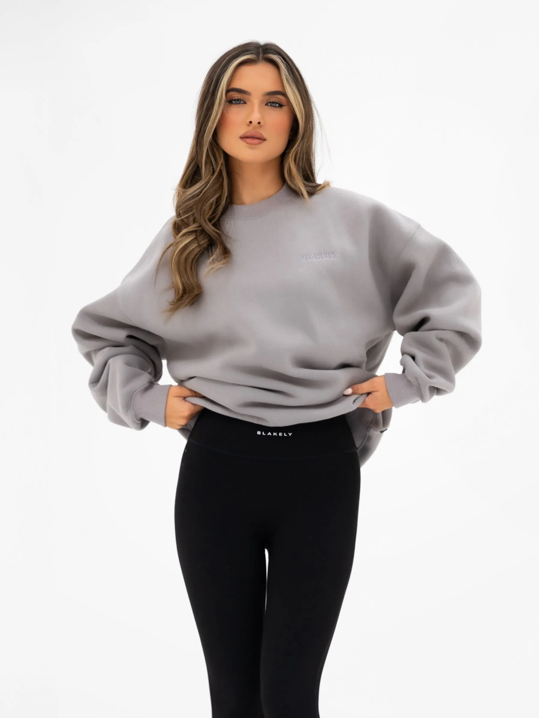 Isla Oversized Jumper - Mid Grey sold by Blakely product image thumbnail 5