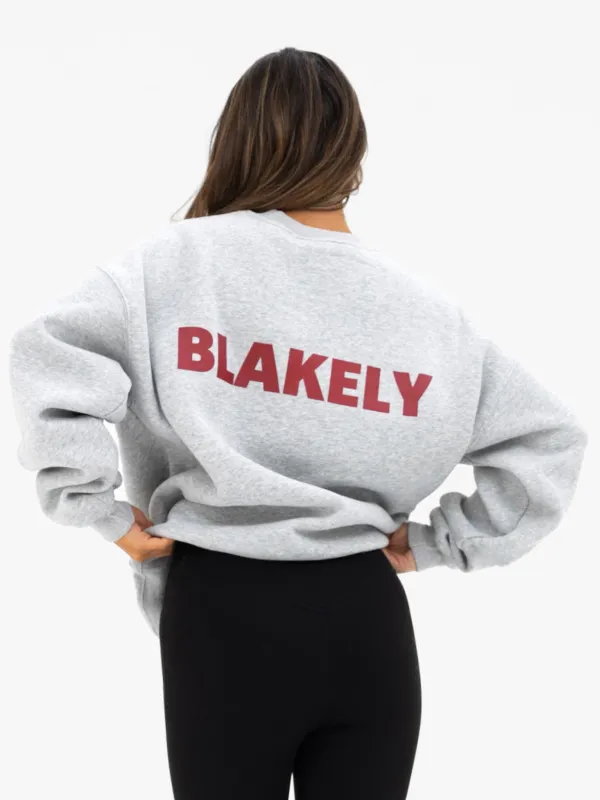 Kayla Oversized Jumper - Marl Grey sold by Blakely