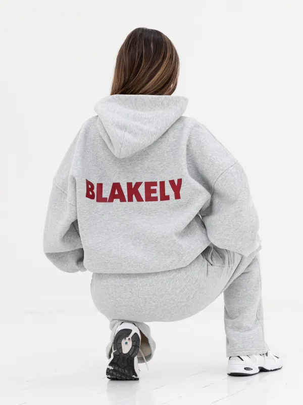 Kayla Oversized Hoodie - Marl Grey sold by Blakely