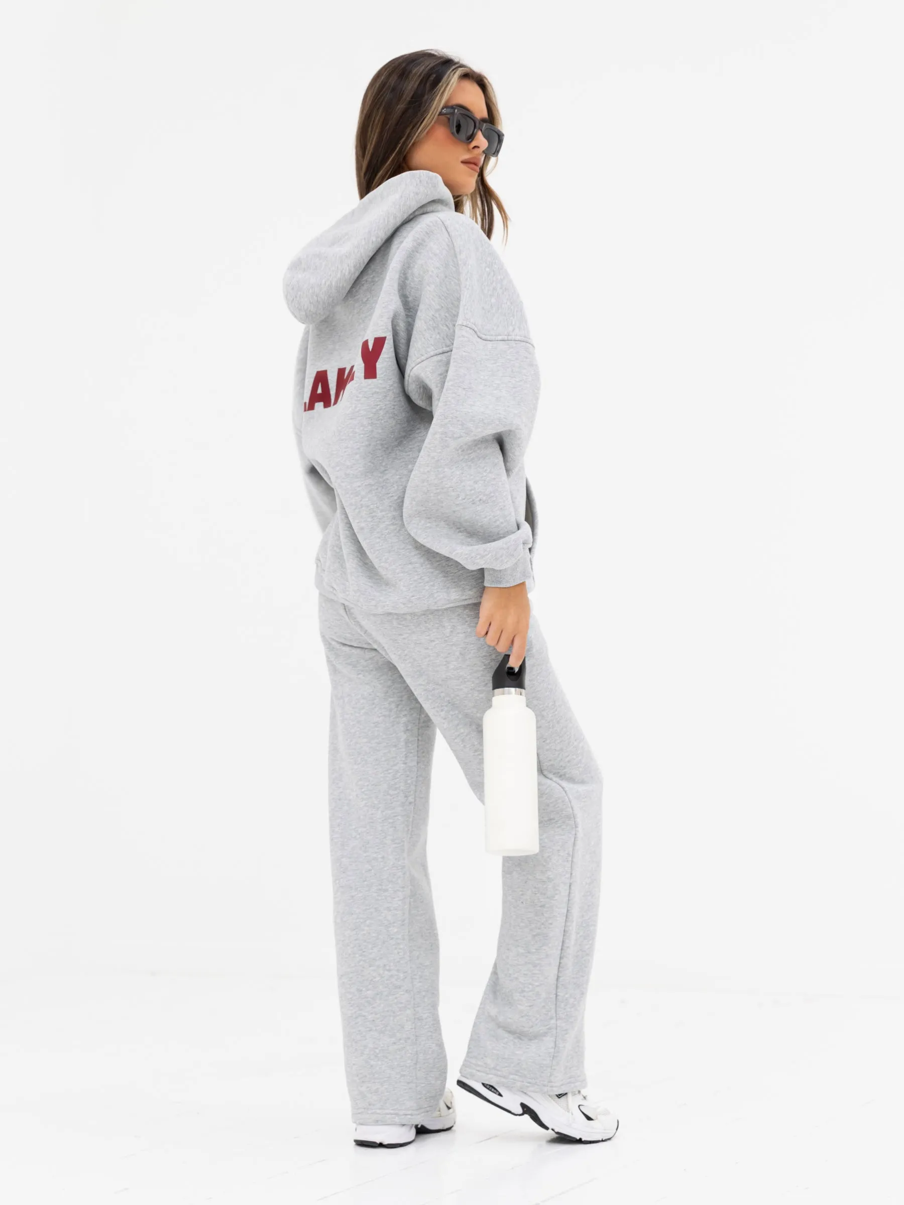 Kayla Wide Leg Sweatpants - Marl Grey sold by Blakely product image thumbnail 4