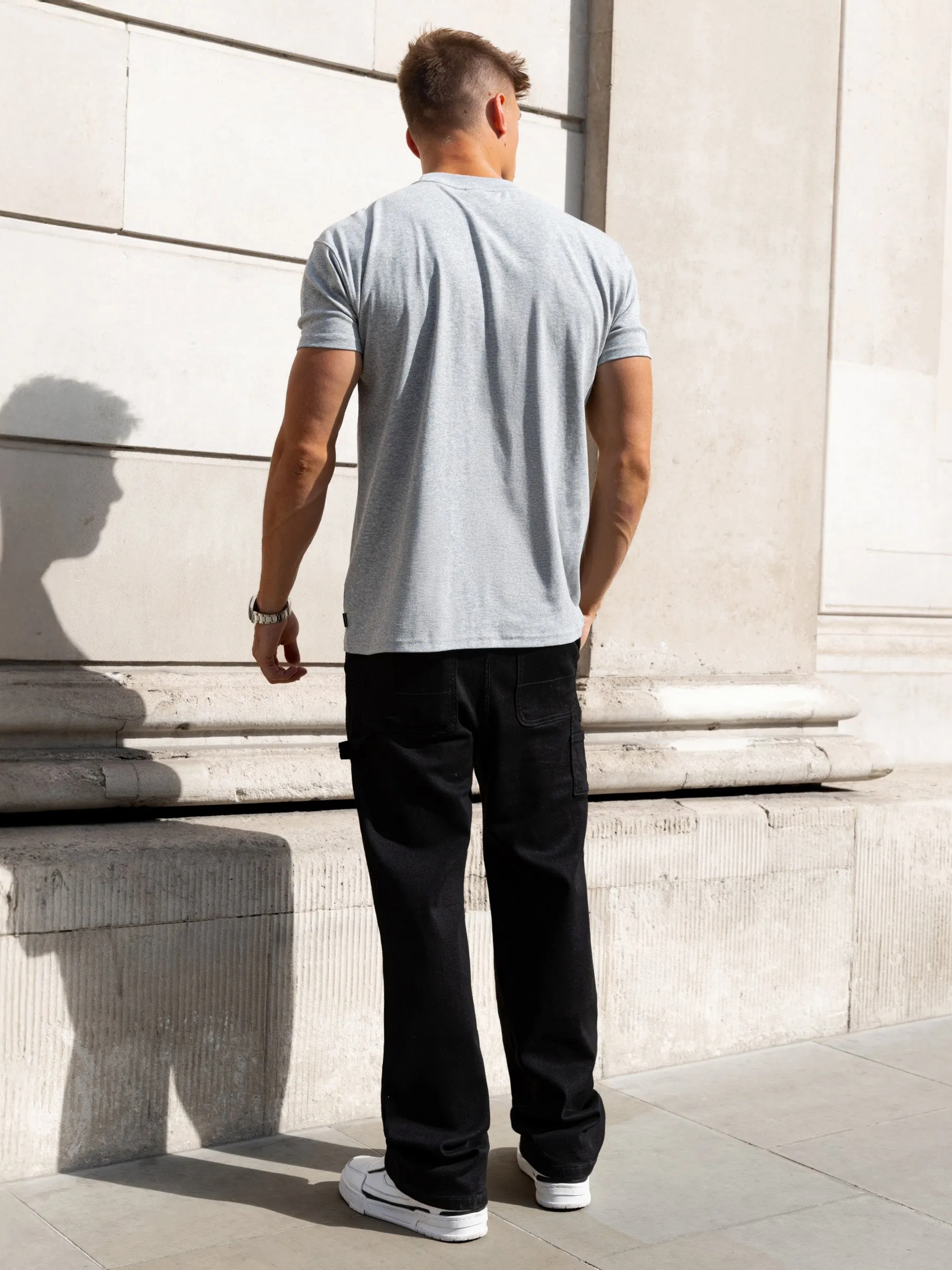 Rhys Relaxed T-Shirt - Marl Grey sold by Blakely product image thumbnail 4
