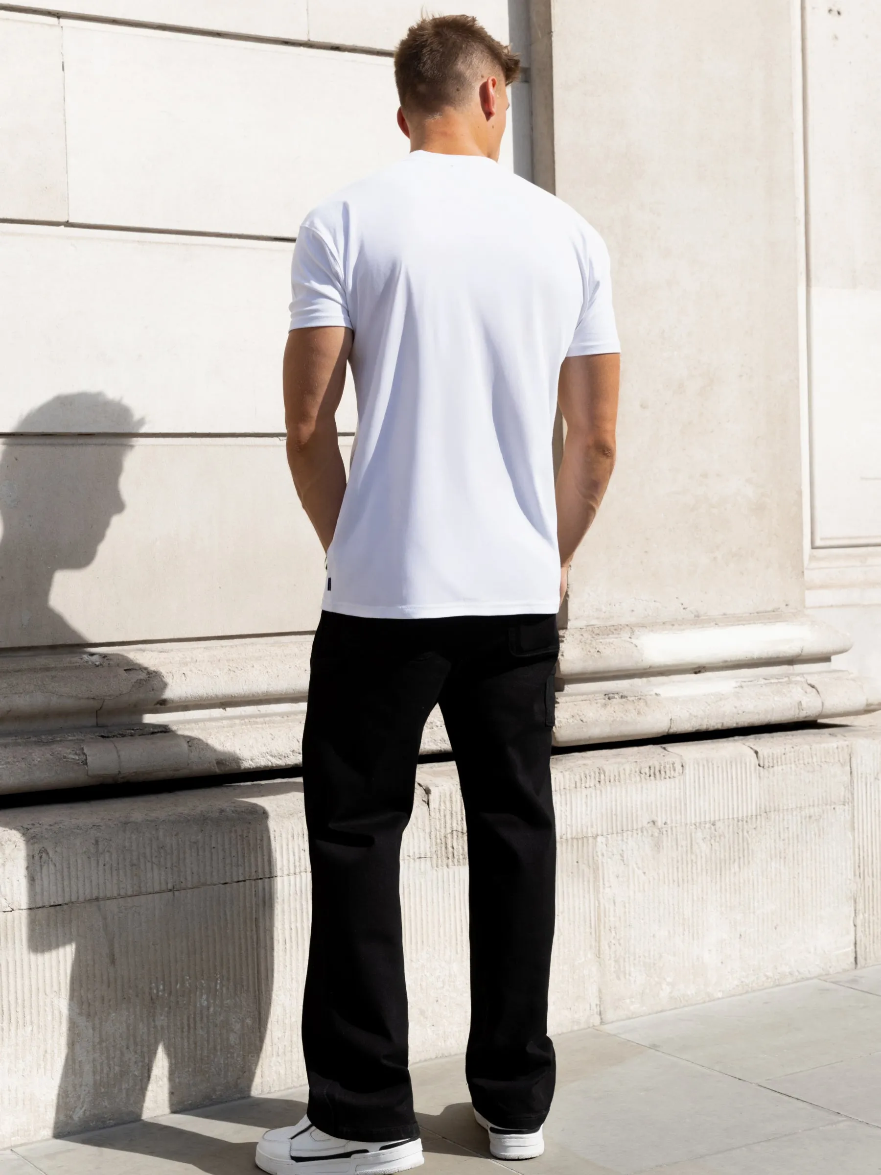 Rhys Relaxed T-Shirt - White & Red sold by Blakely product image thumbnail 3