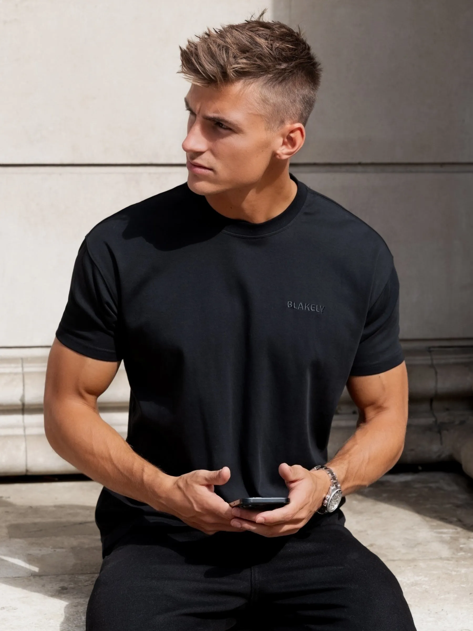 Rhys Relaxed T-Shirt - Black sold by Blakely product image thumbnail 2
