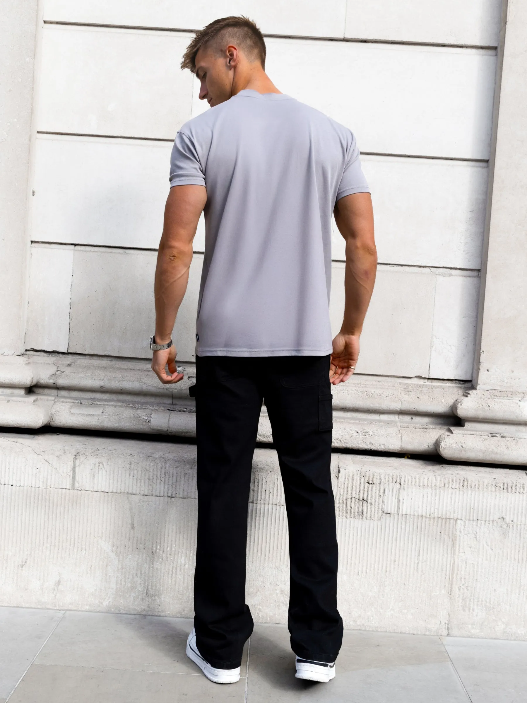 Rhys Relaxed T-Shirt - Mid Grey sold by Blakely product image thumbnail 4