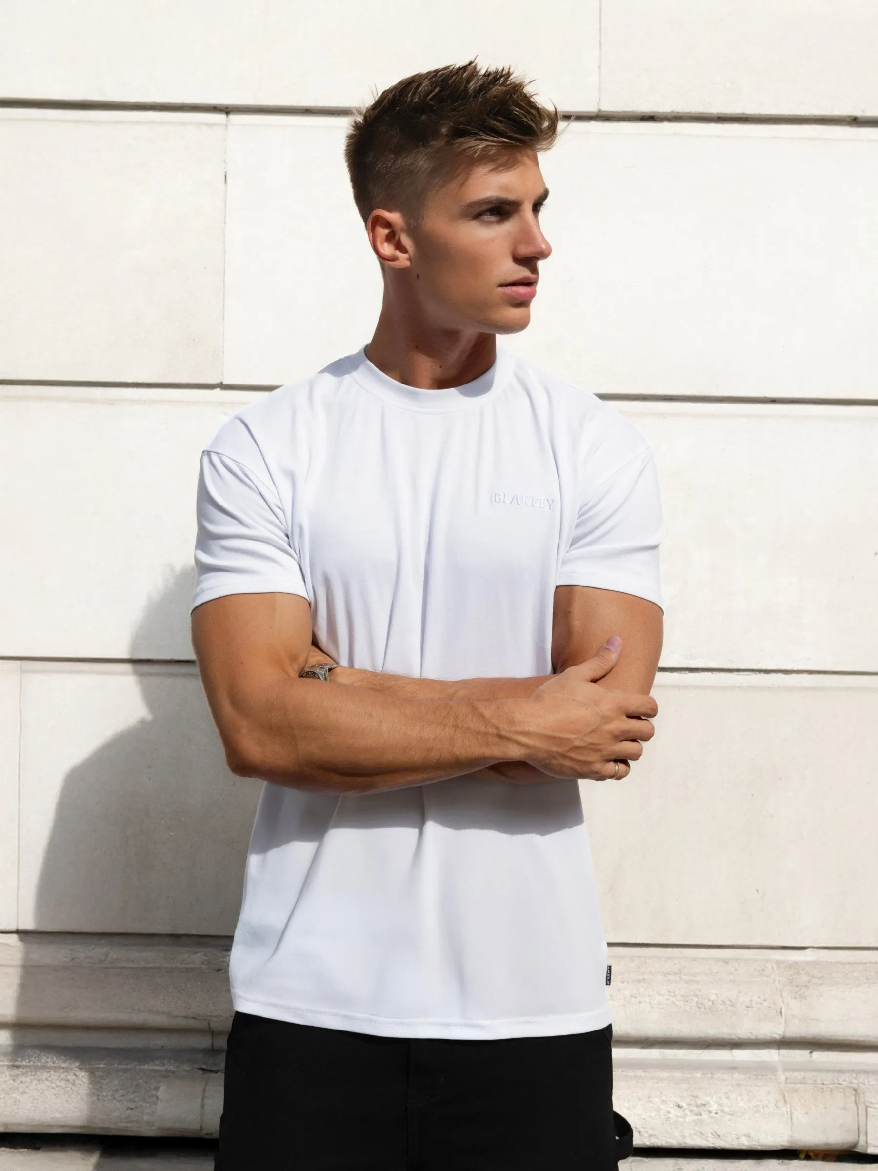 Rhys Relaxed T-Shirt - White sold by Blakely