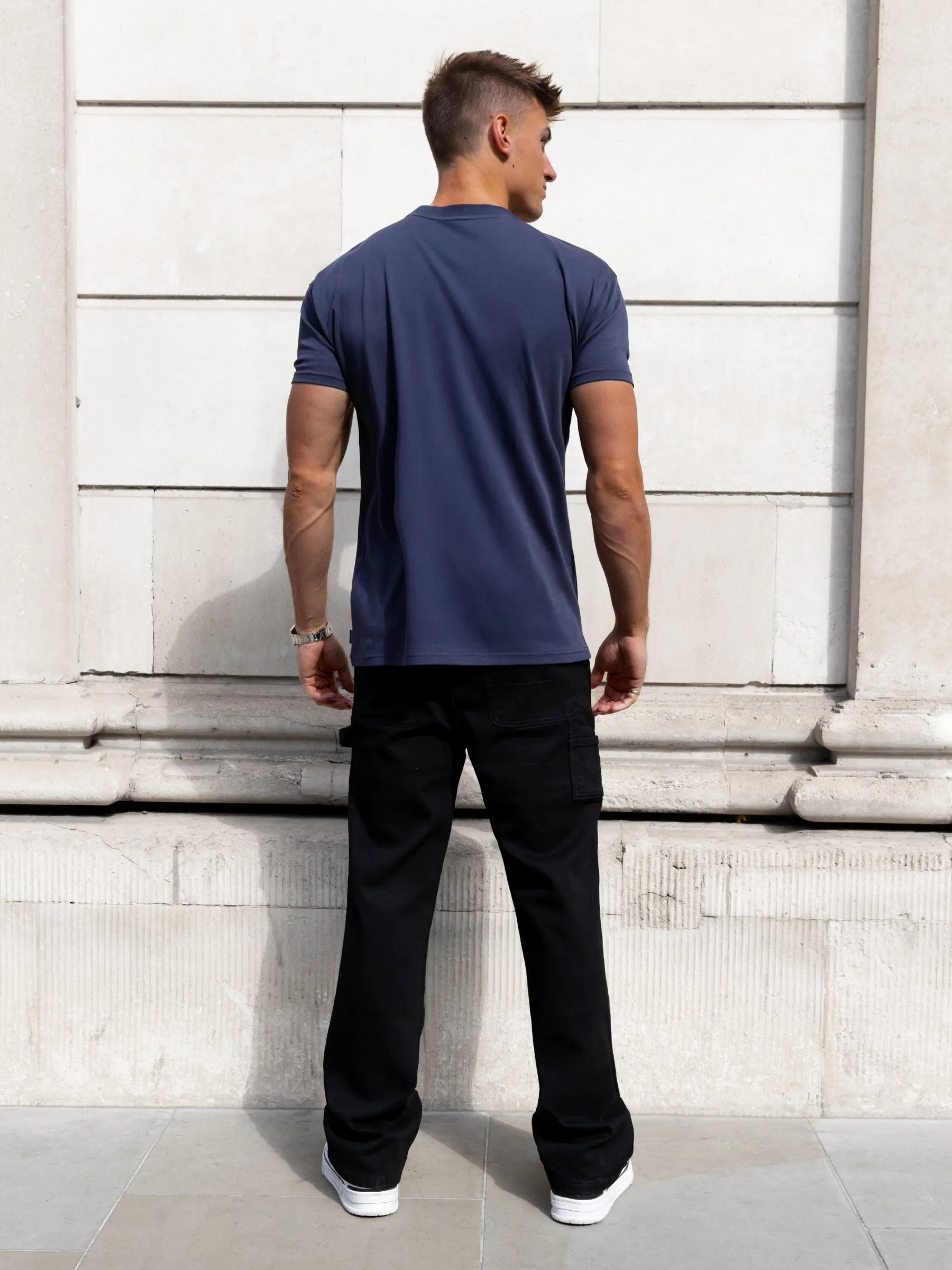 Rhys Relaxed T-Shirt - True Navy sold by Blakely product image thumbnail 4