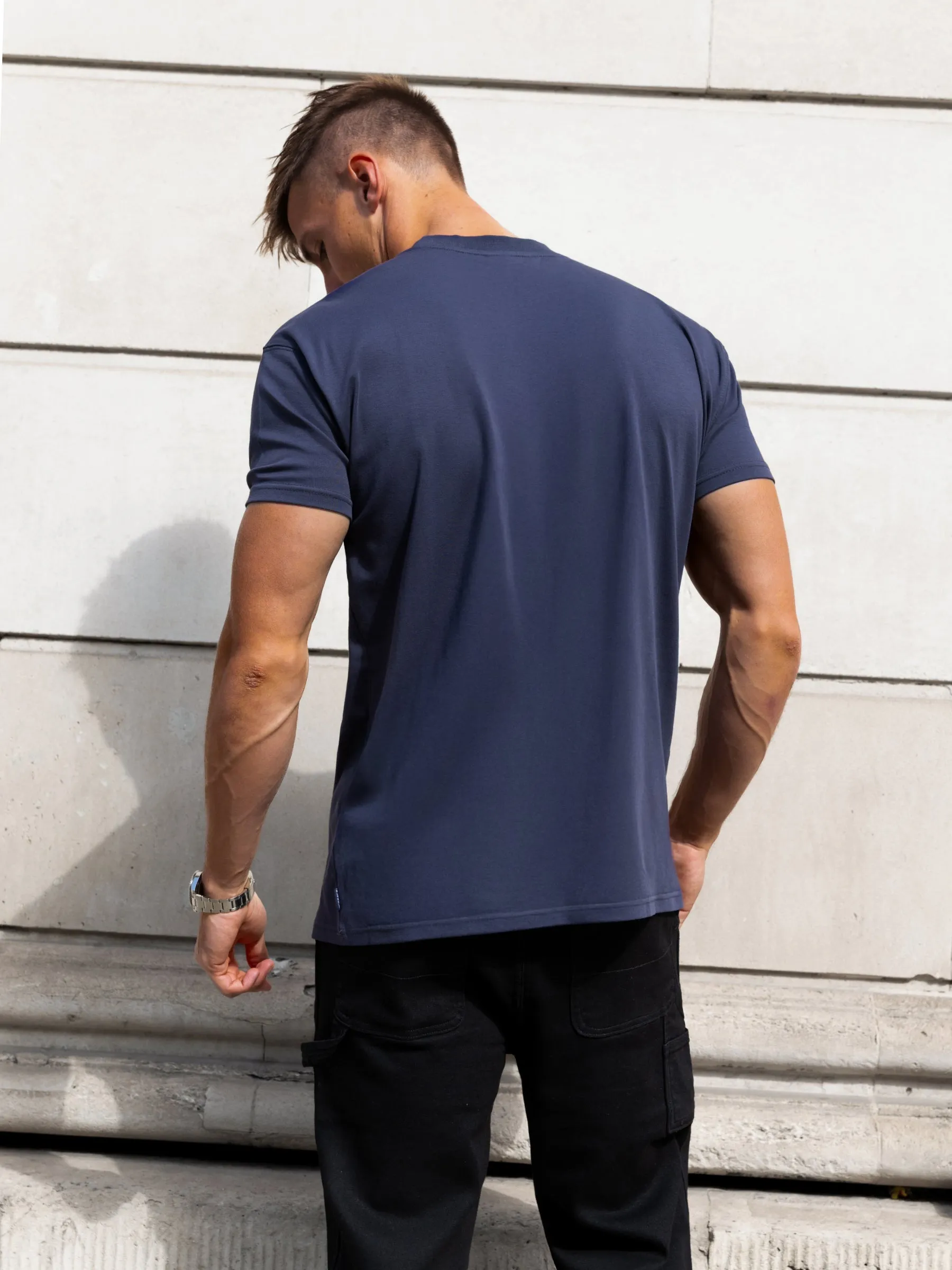 Rhys Relaxed T-Shirt - True Navy sold by Blakely product image thumbnail 2