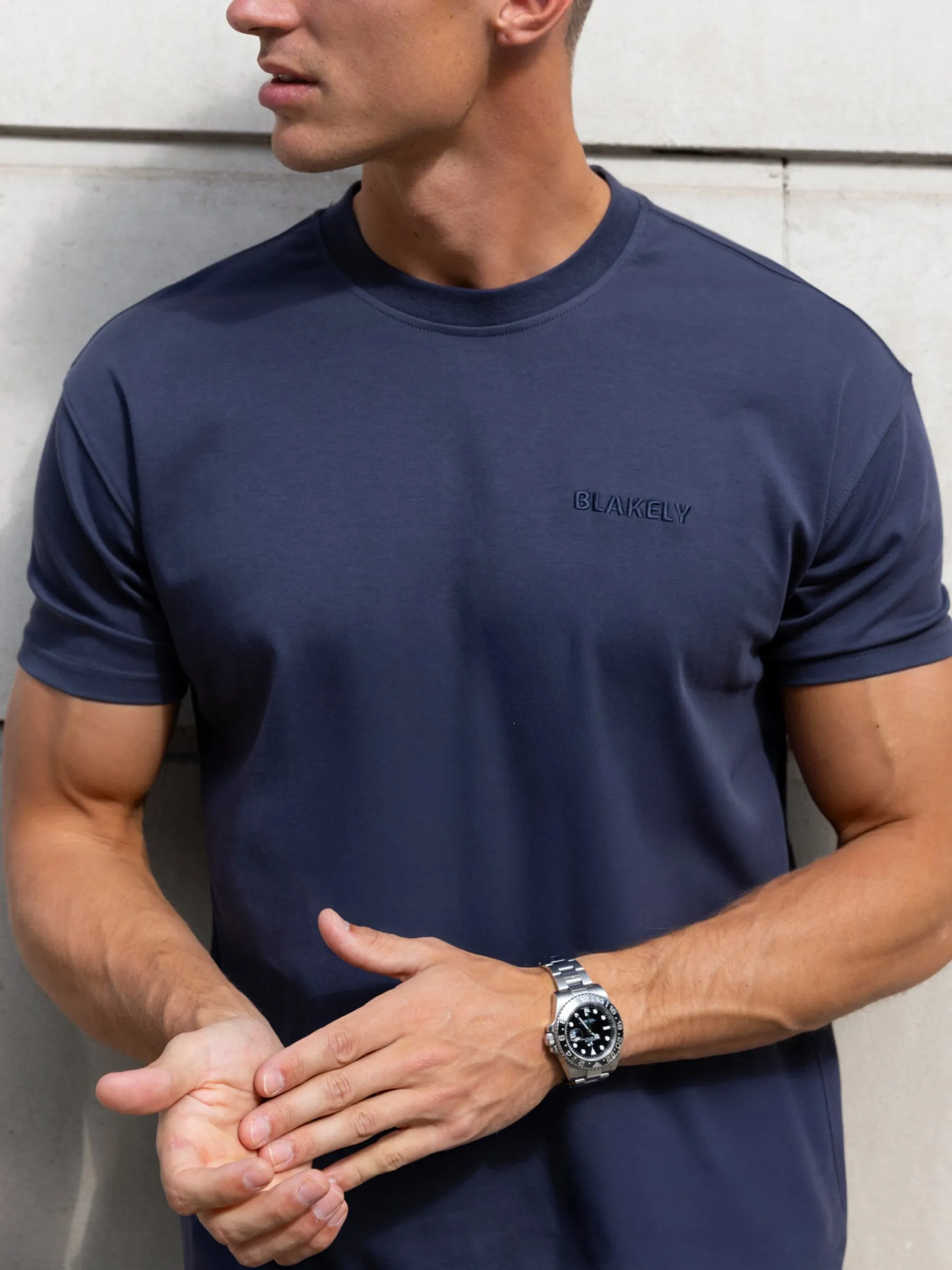 Rhys Relaxed T-Shirt - True Navy sold by Blakely product image thumbnail 5