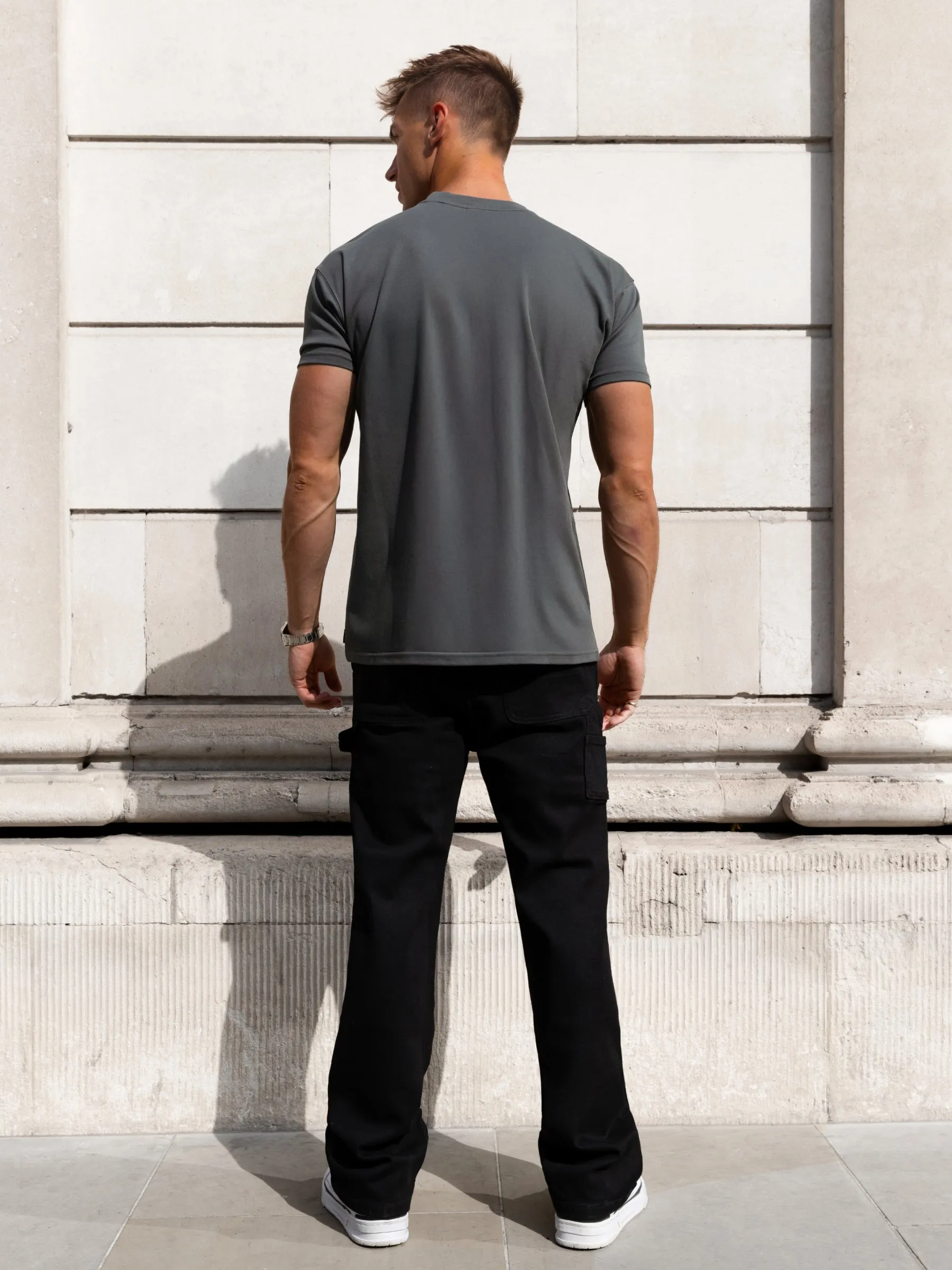 Rhys Relaxed T-Shirt - Khaki Grey sold by Blakely product image thumbnail 3
