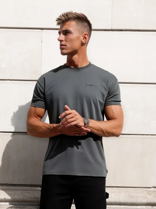 Rhys Relaxed T-Shirt - Khaki Grey sold by Blakely