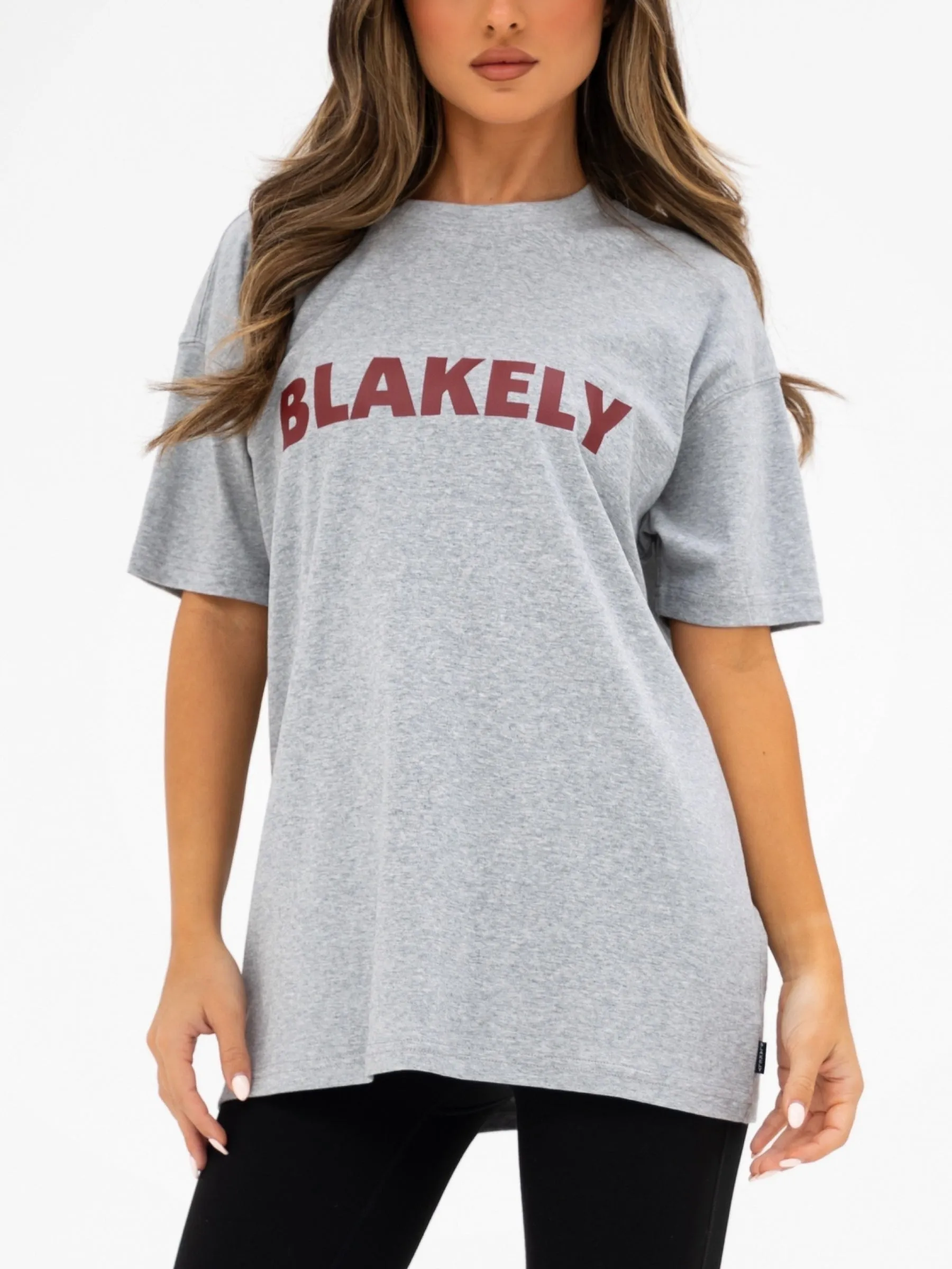 Sophia Oversized T-Shirt - Marl Grey sold by Blakely product image thumbnail 5