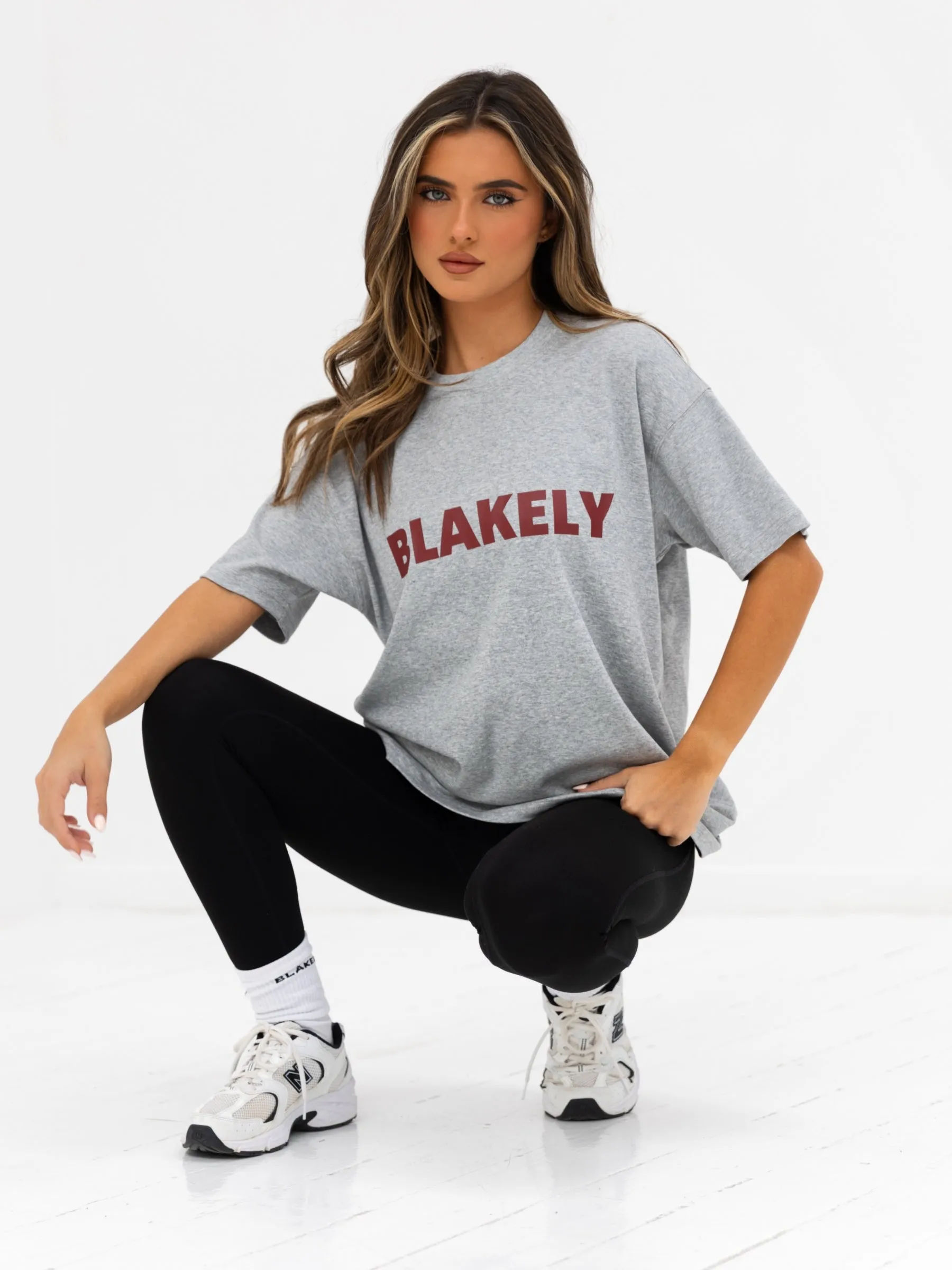 Sophia Oversized T-Shirt - Marl Grey sold by Blakely product image thumbnail 2