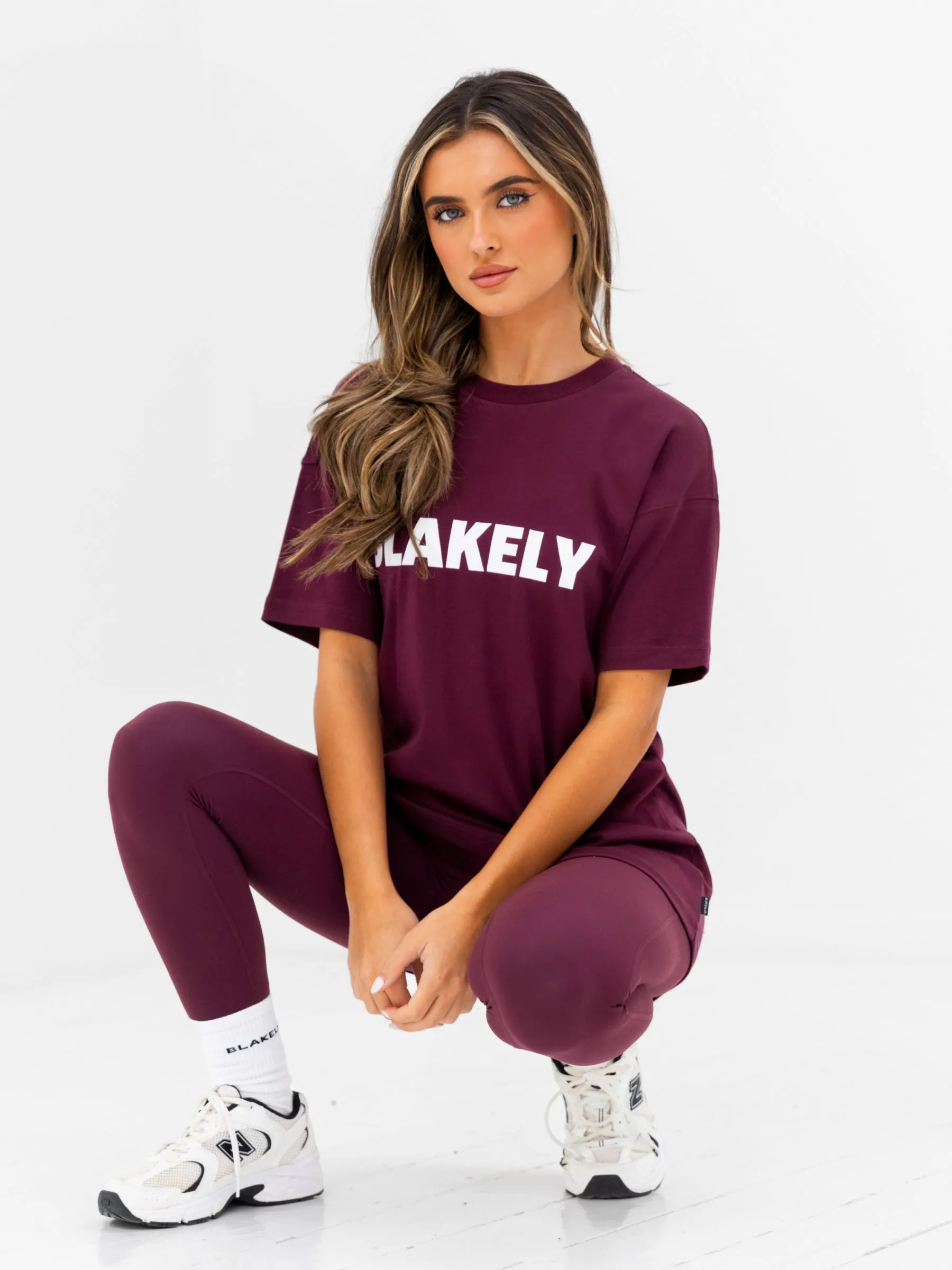Sophia Oversized T-Shirt - Dark Cherry sold by Blakely product image thumbnail 2