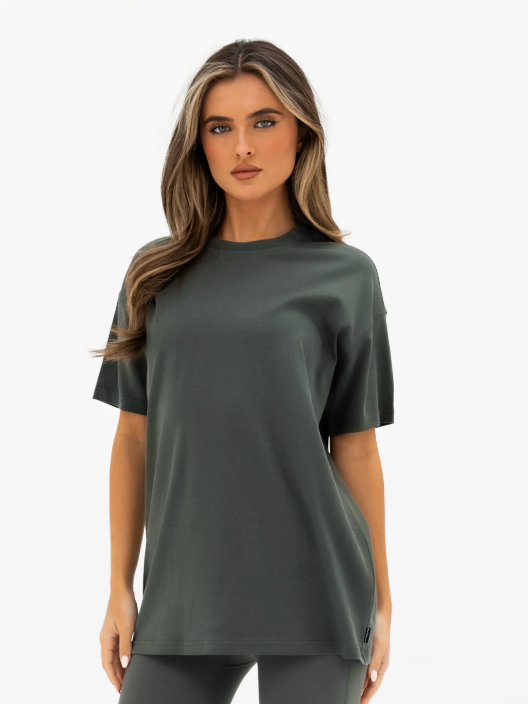 Kayla Oversized T-Shirt - Khaki Grey sold by Blakely product image thumbnail 2
