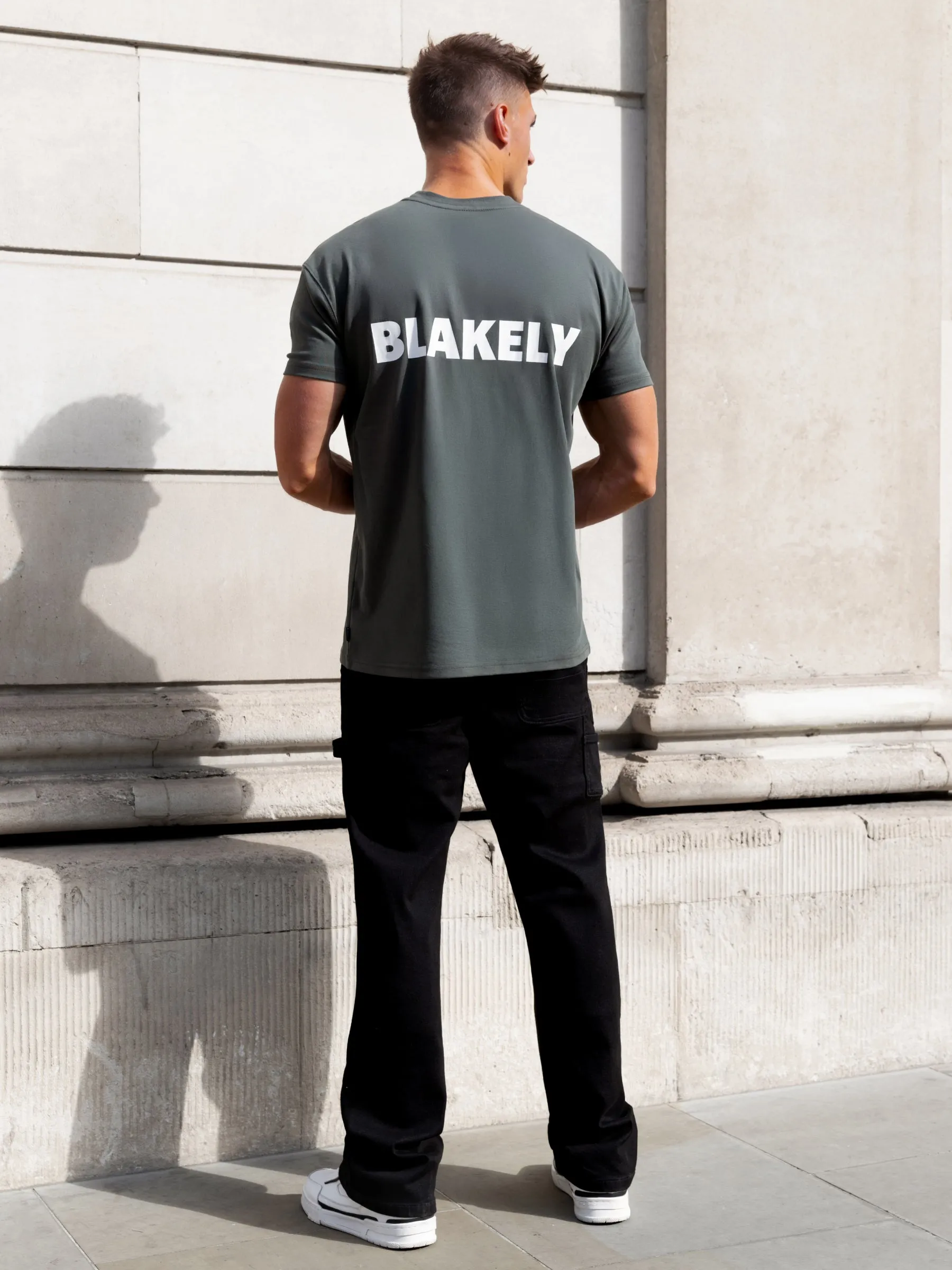 Declan Relaxed T-Shirt - Khaki Grey sold by Blakely product image thumbnail 3