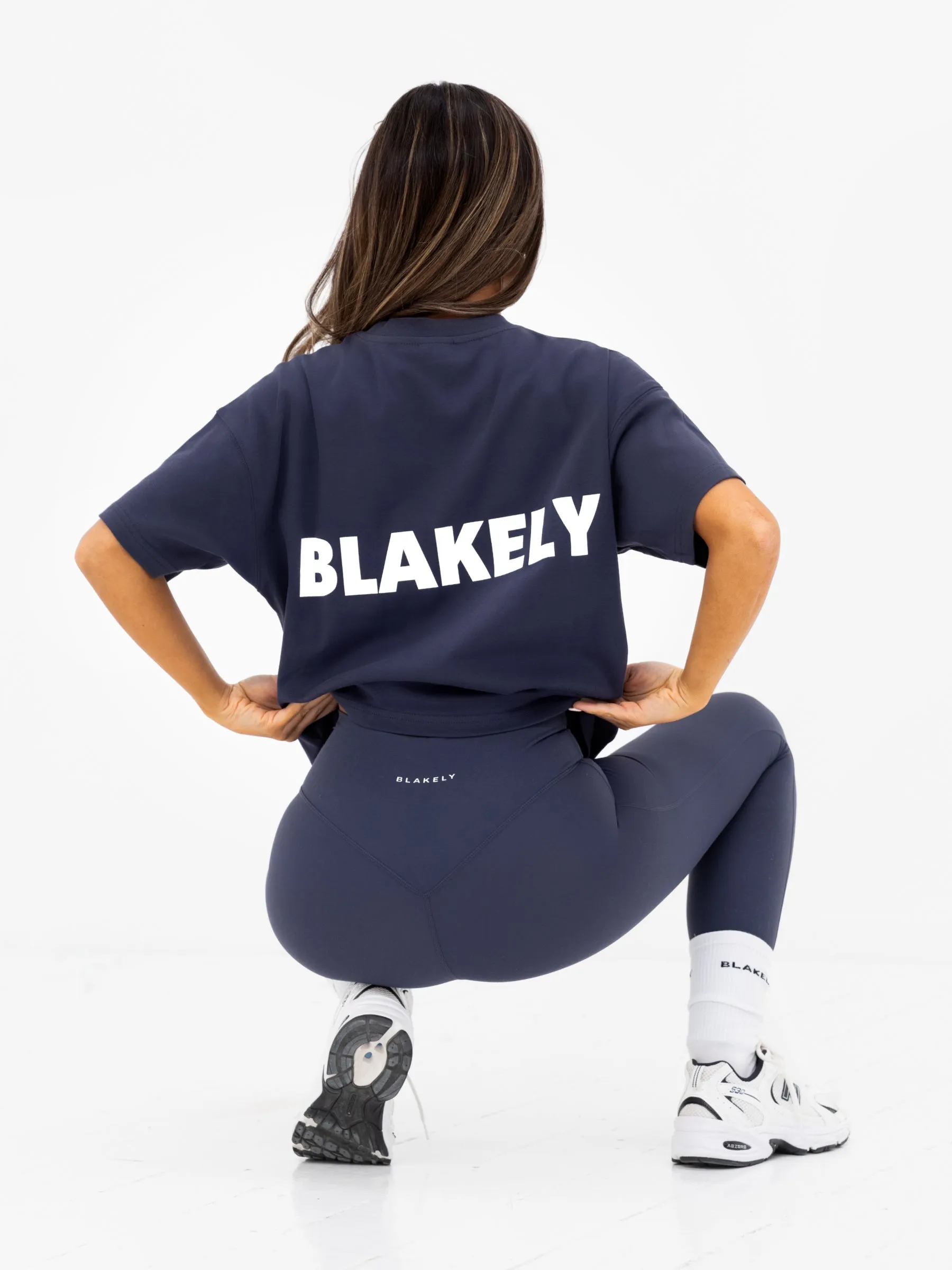 Kayla Oversized T-Shirt - True Navy sold by Blakely product image thumbnail 3