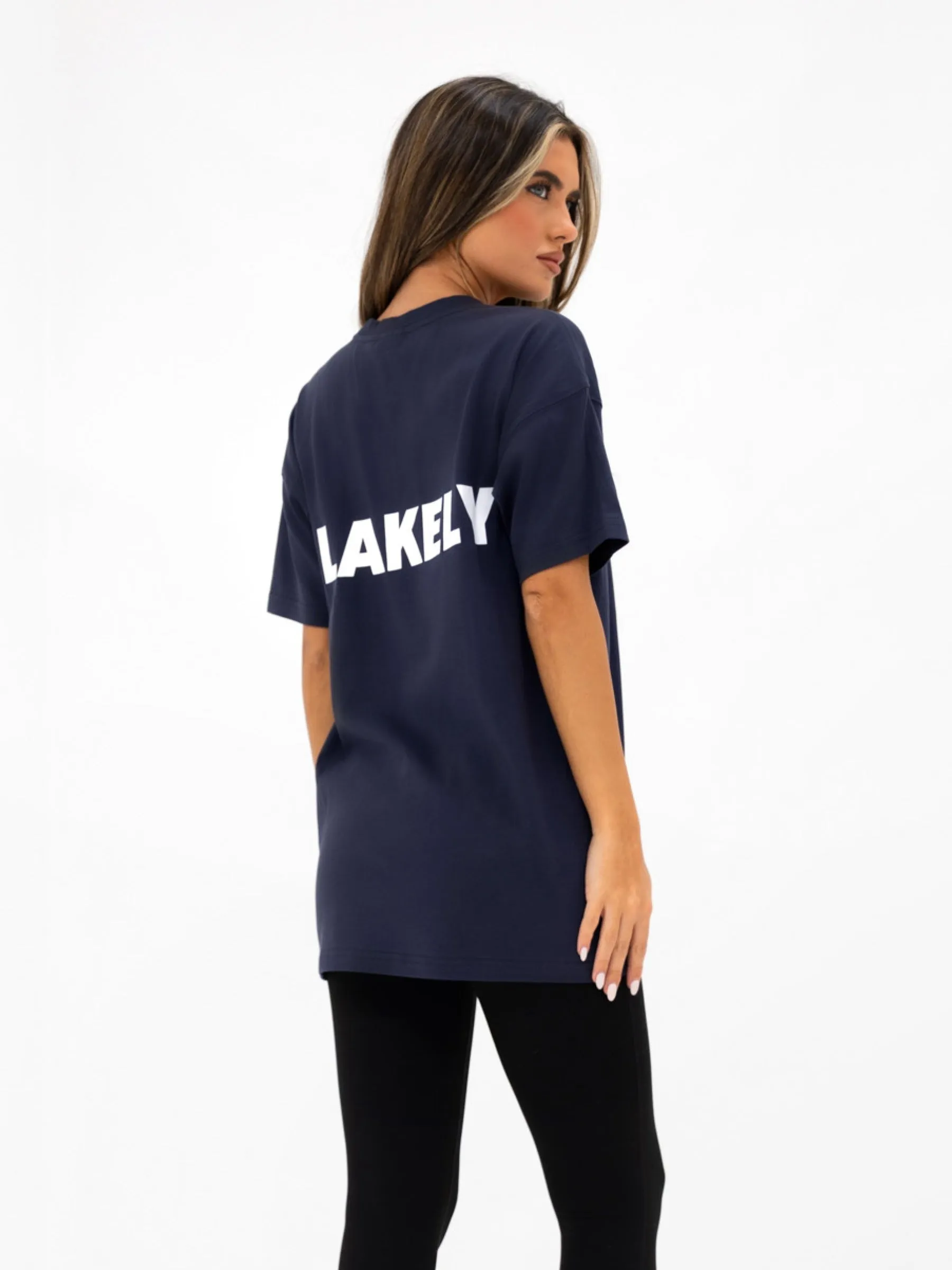 Kayla Oversized T-Shirt - True Navy sold by Blakely product image thumbnail 4