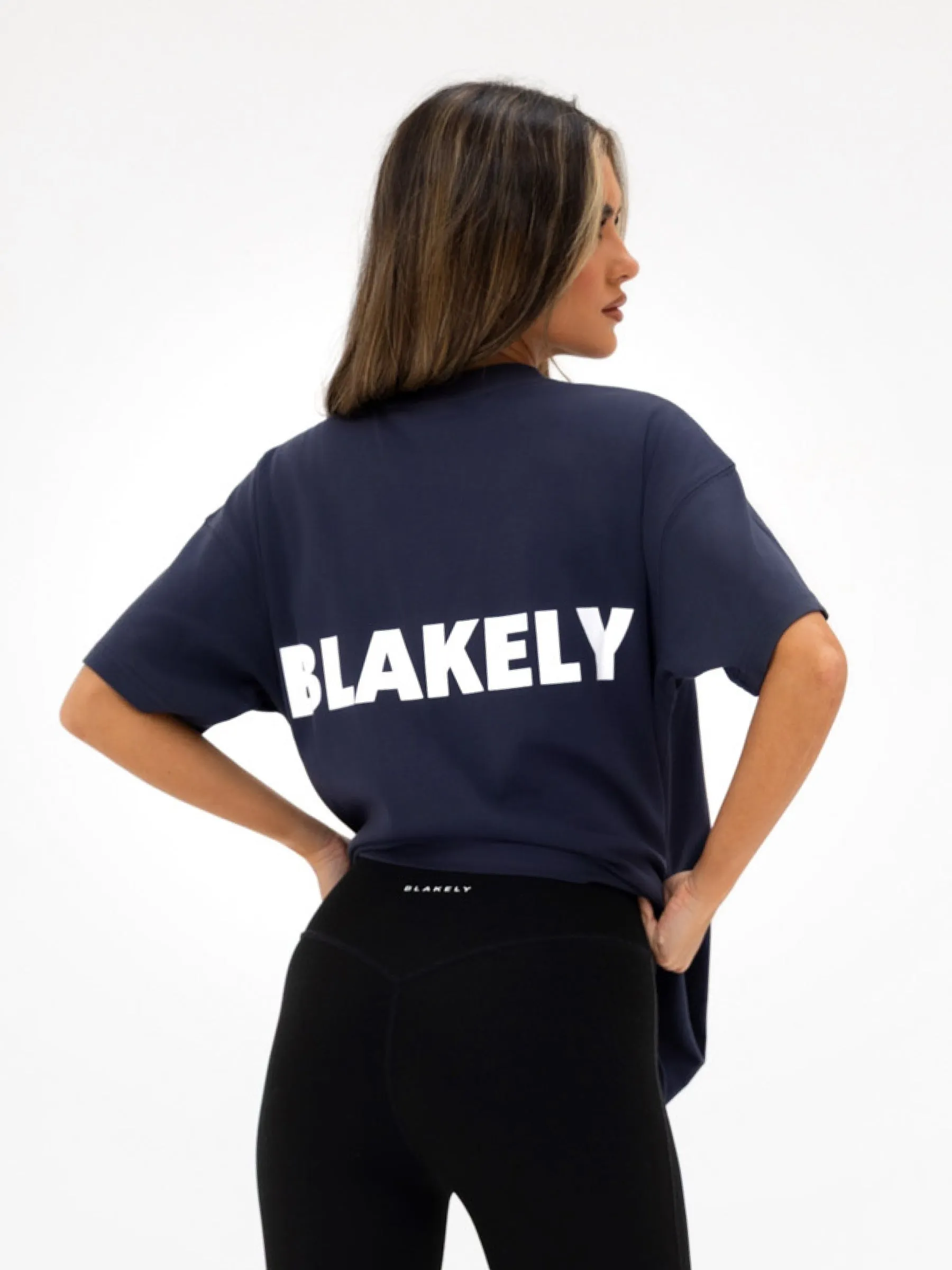 Kayla Oversized T-Shirt - True Navy sold by Blakely