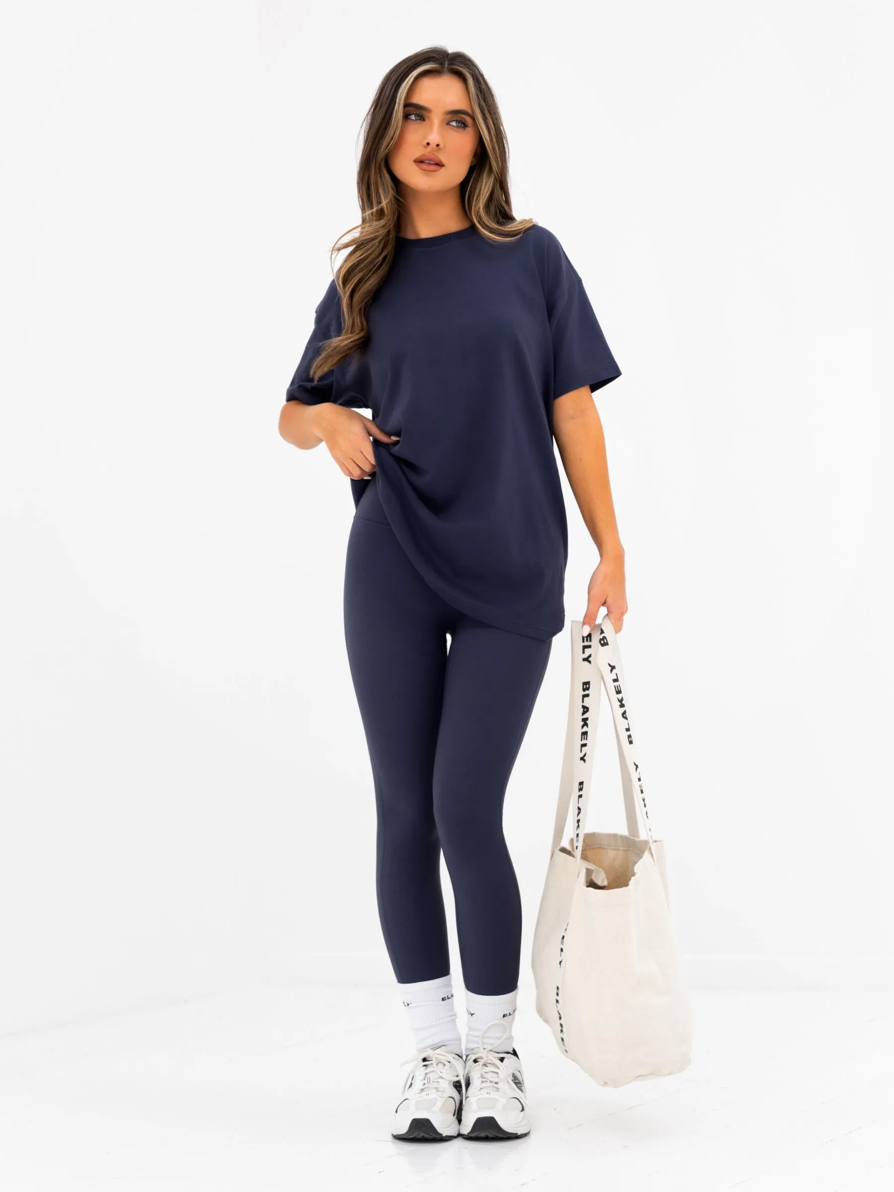 Kayla Oversized T-Shirt - True Navy sold by Blakely product image thumbnail 5