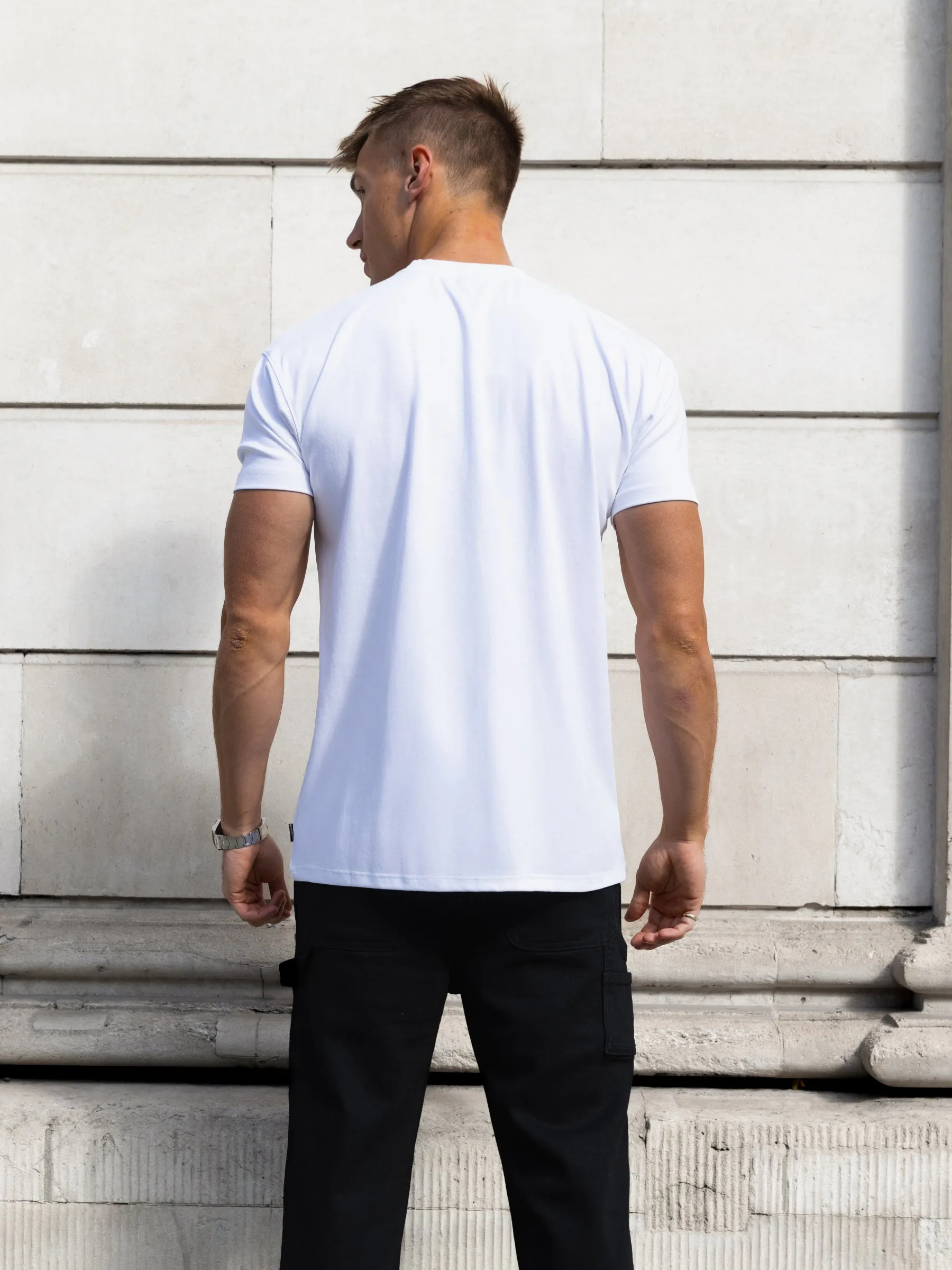 Raife Relaxed T-Shirt - White & Red sold by Blakely product image thumbnail 4