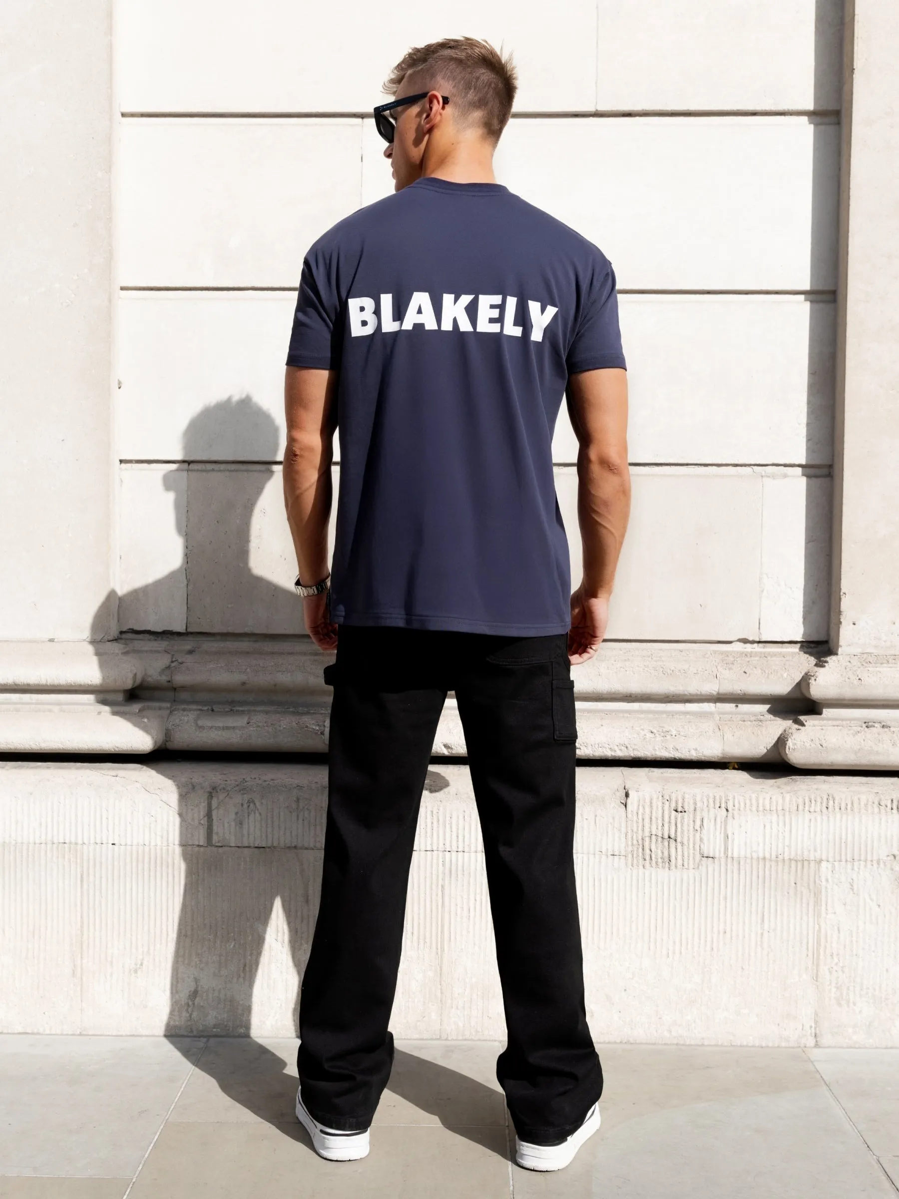 Declan Relaxed T-Shirt - True Navy sold by Blakely product image thumbnail 3