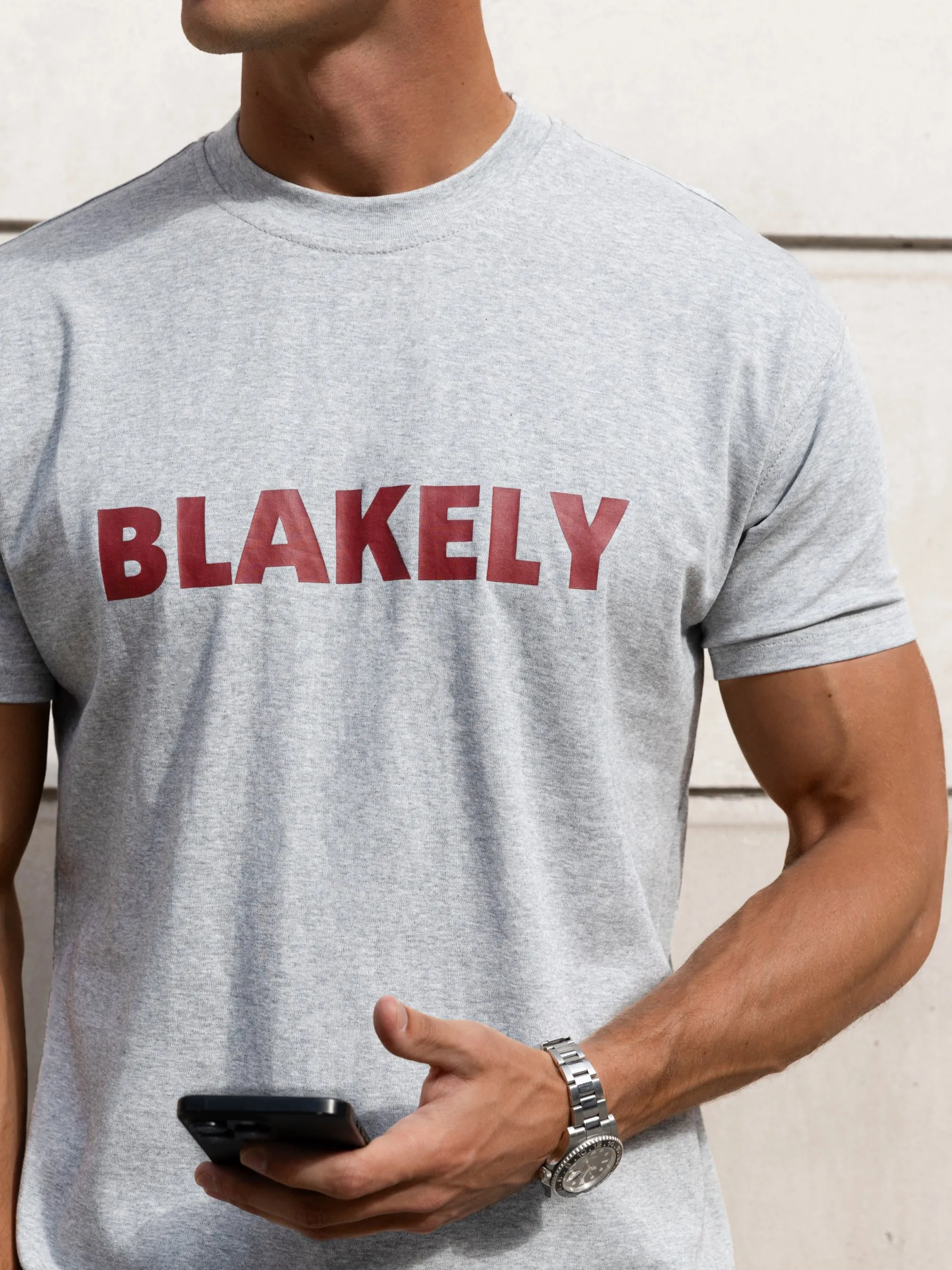 Raife Relaxed T-Shirt - Marl Grey sold by Blakely product image thumbnail 5