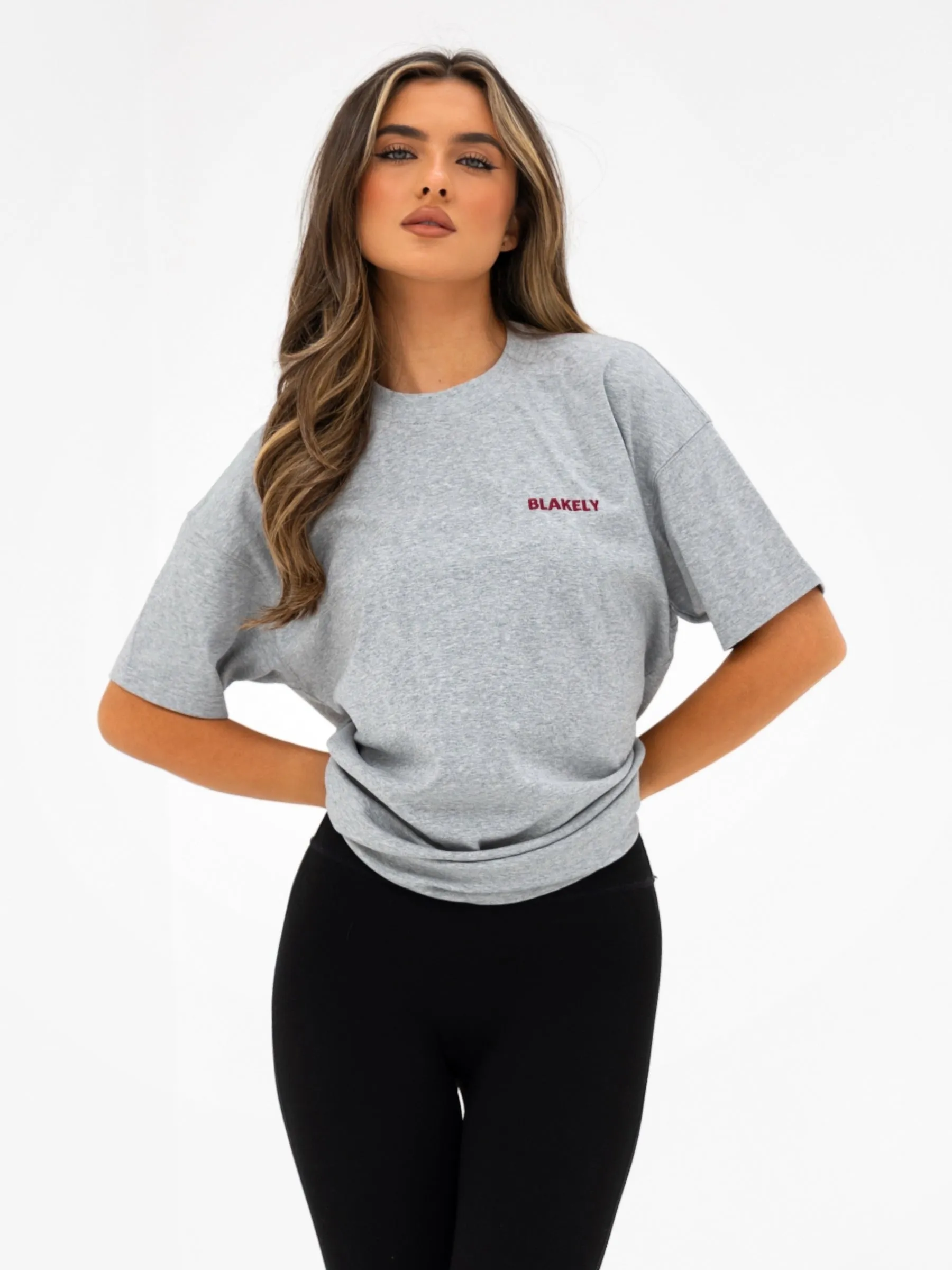 Isla Oversized T-Shirt - Marl Grey sold by Blakely product image thumbnail 2