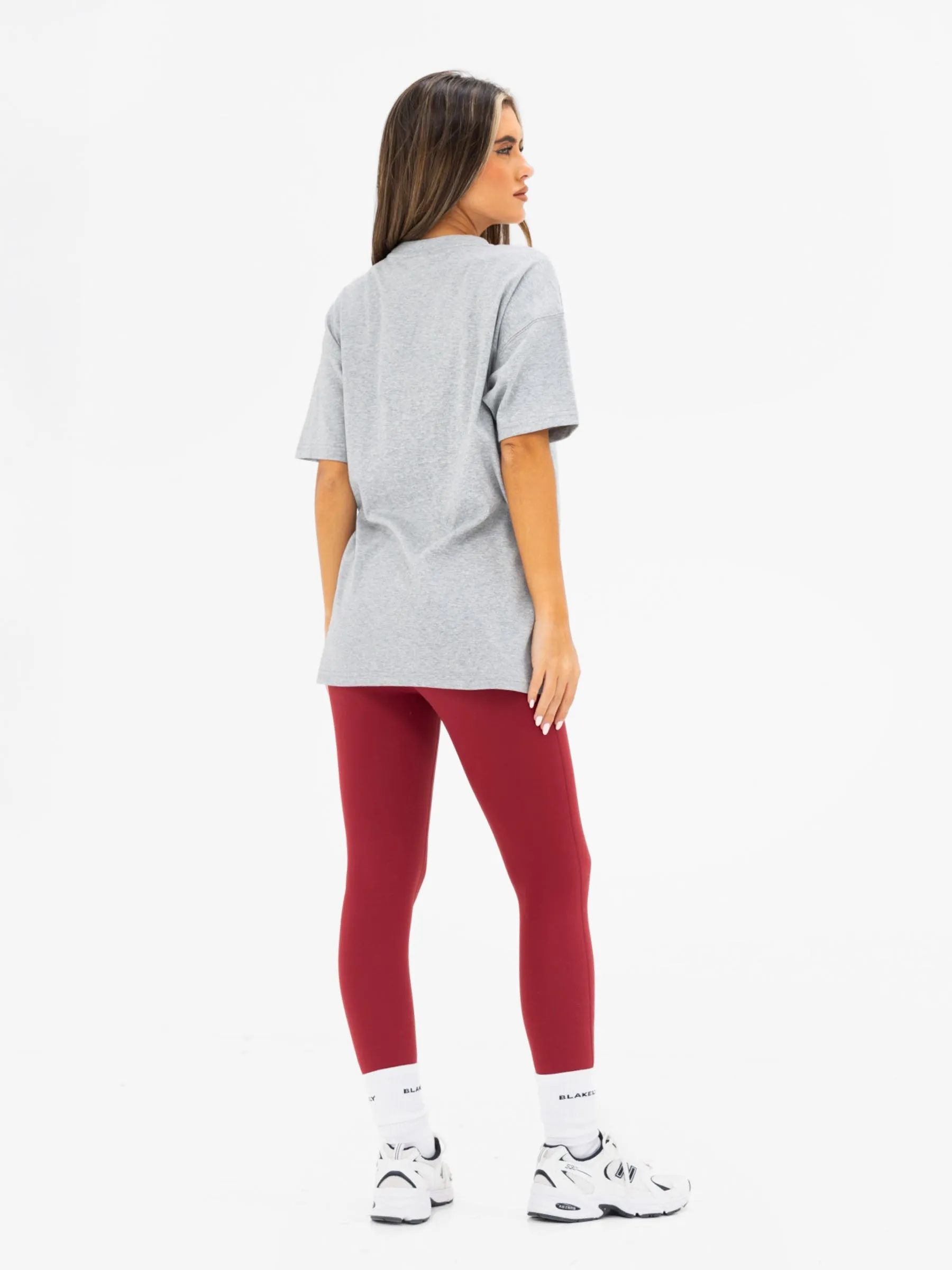 Isla Oversized T-Shirt - Marl Grey sold by Blakely product image thumbnail 4