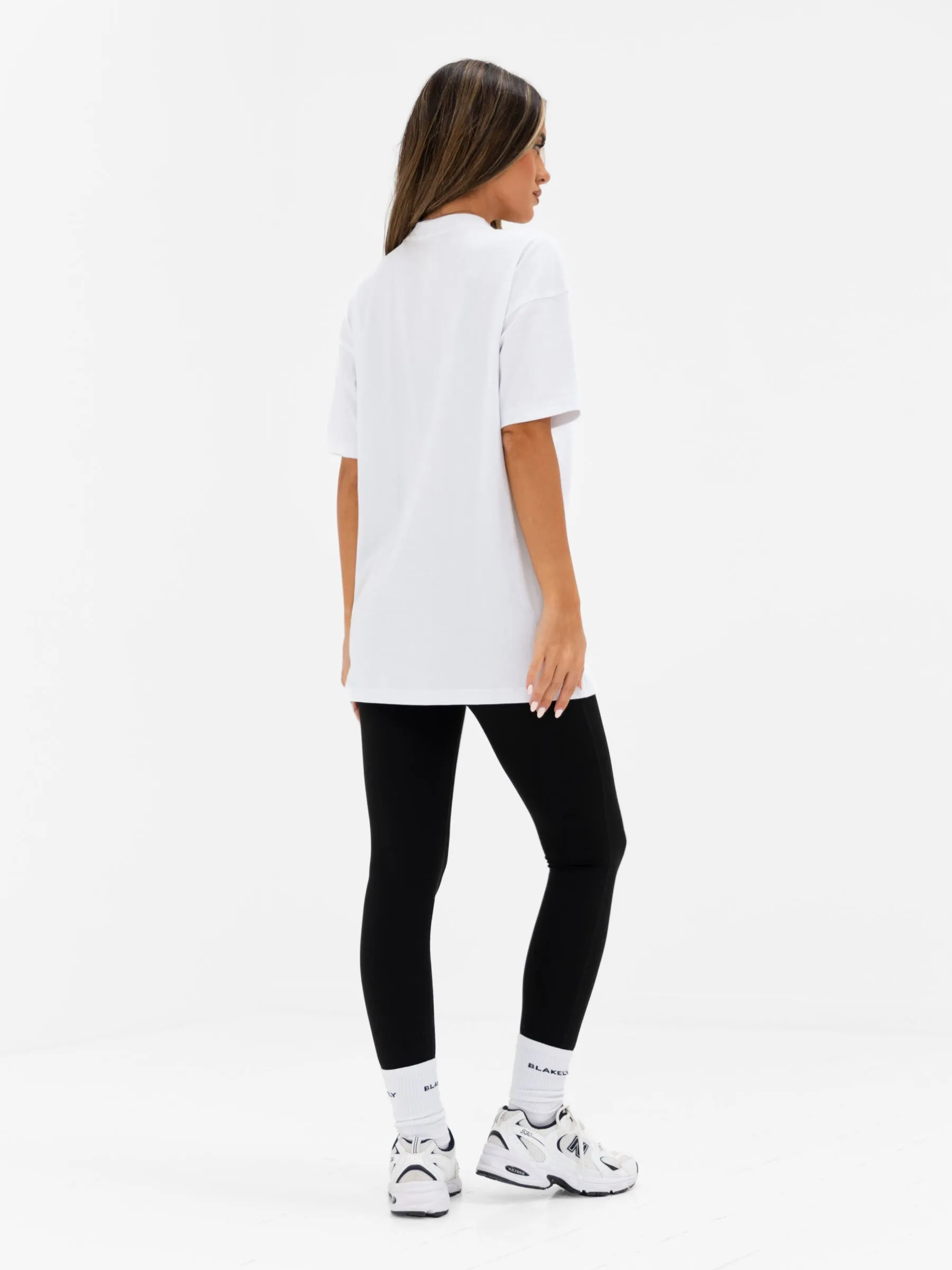 Isla Oversized T-Shirt - White & Dark Cherry sold by Blakely product image thumbnail 4