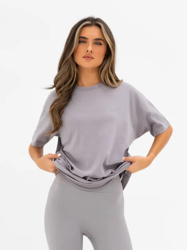 Isla Oversized T-Shirt - Mid Grey sold by Blakely