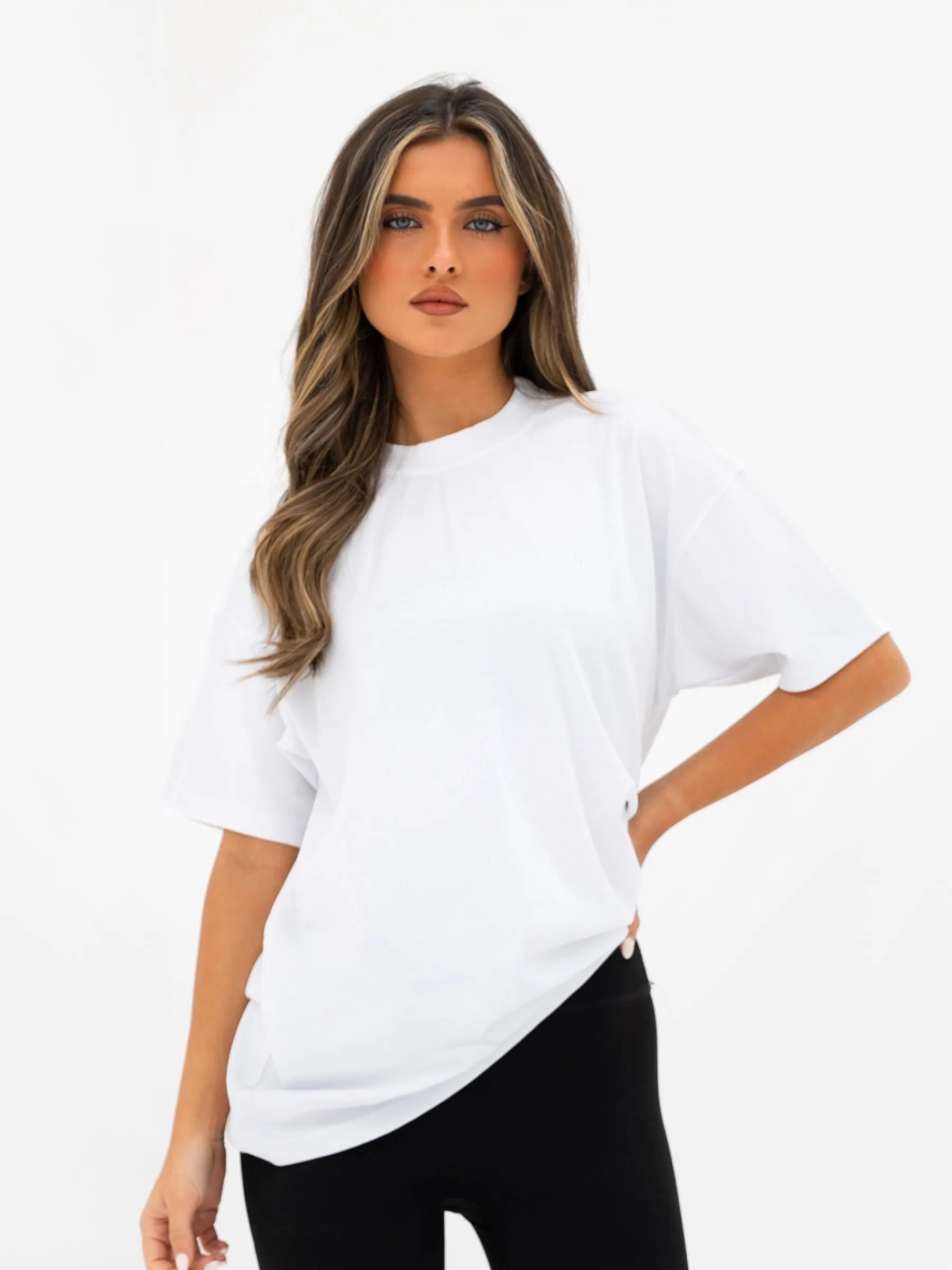 Isla Oversized T-Shirt - White sold by Blakely