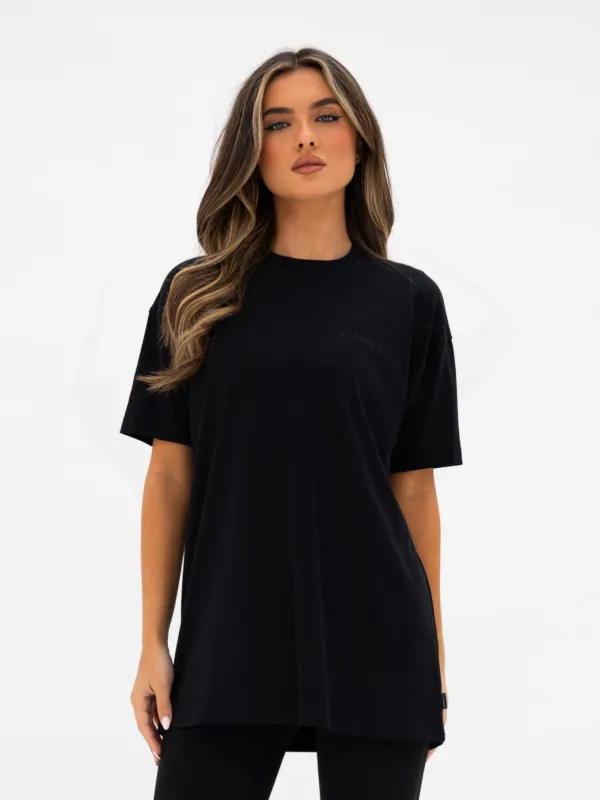 Isla Oversized T-Shirt - Black sold by Blakely