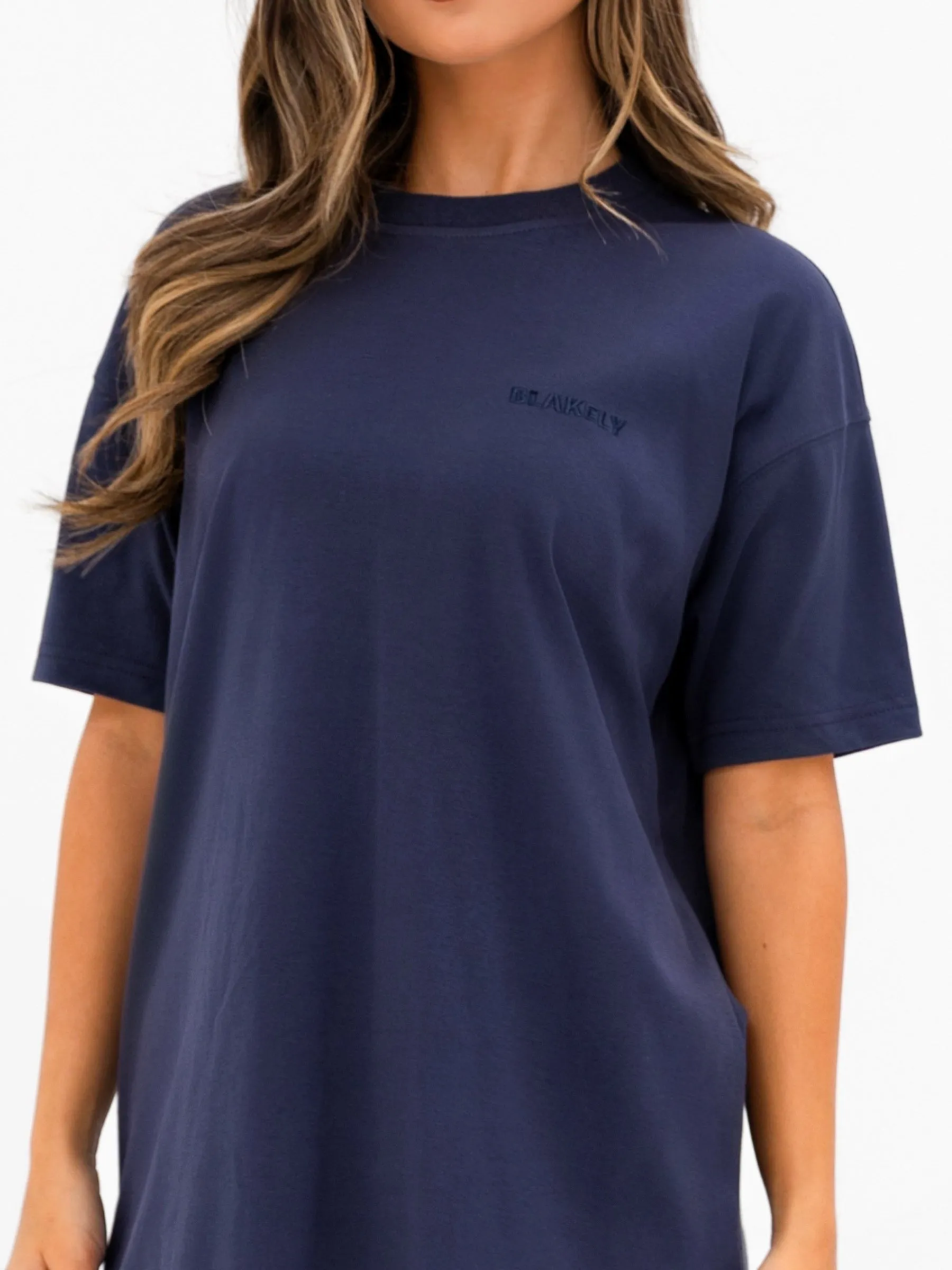 Isla Oversized T-Shirt - True Navy sold by Blakely product image thumbnail 5