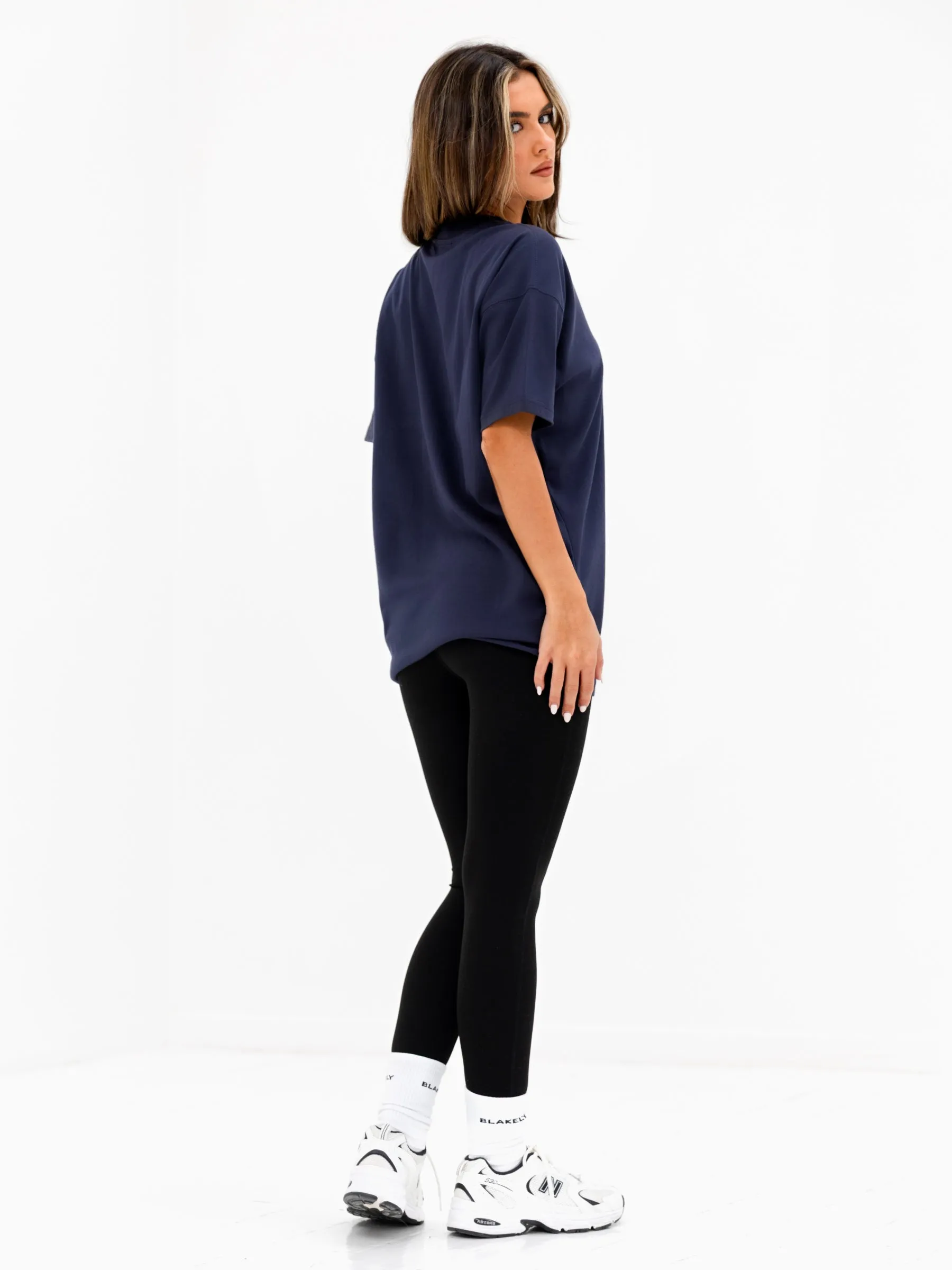Isla Oversized T-Shirt - True Navy sold by Blakely product image thumbnail 4