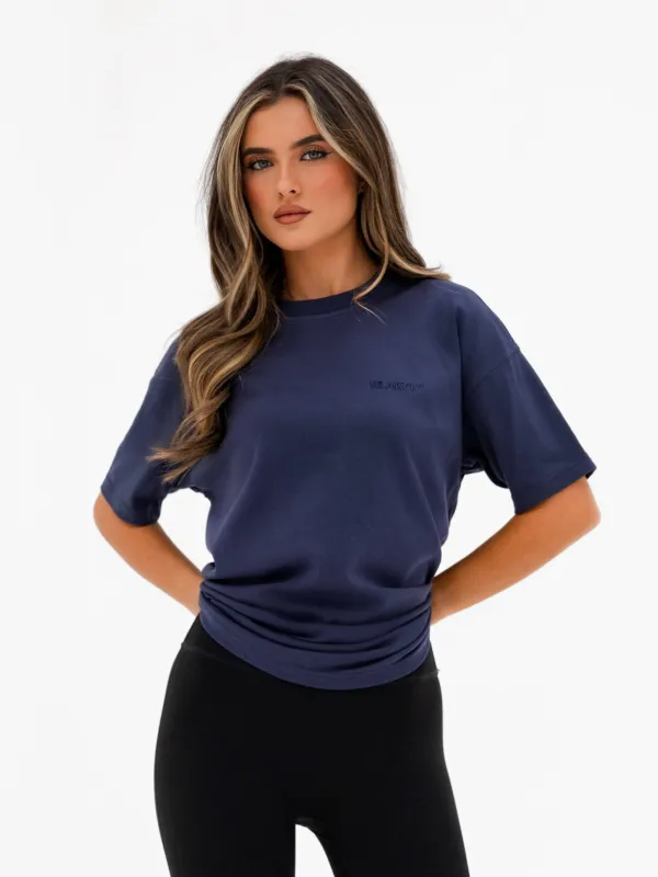 Isla Oversized T-Shirt - True Navy sold by Blakely