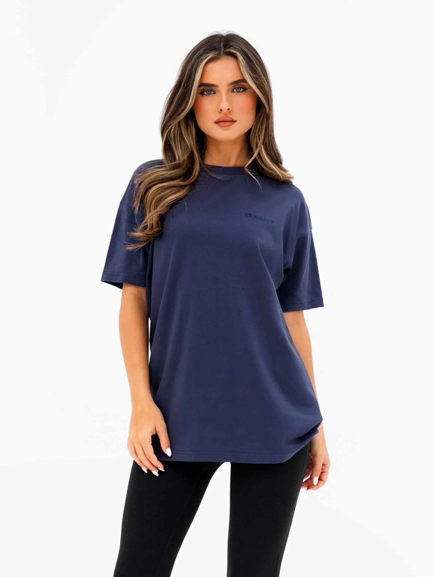 Isla Oversized T-Shirt - True Navy sold by Blakely product image thumbnail 2