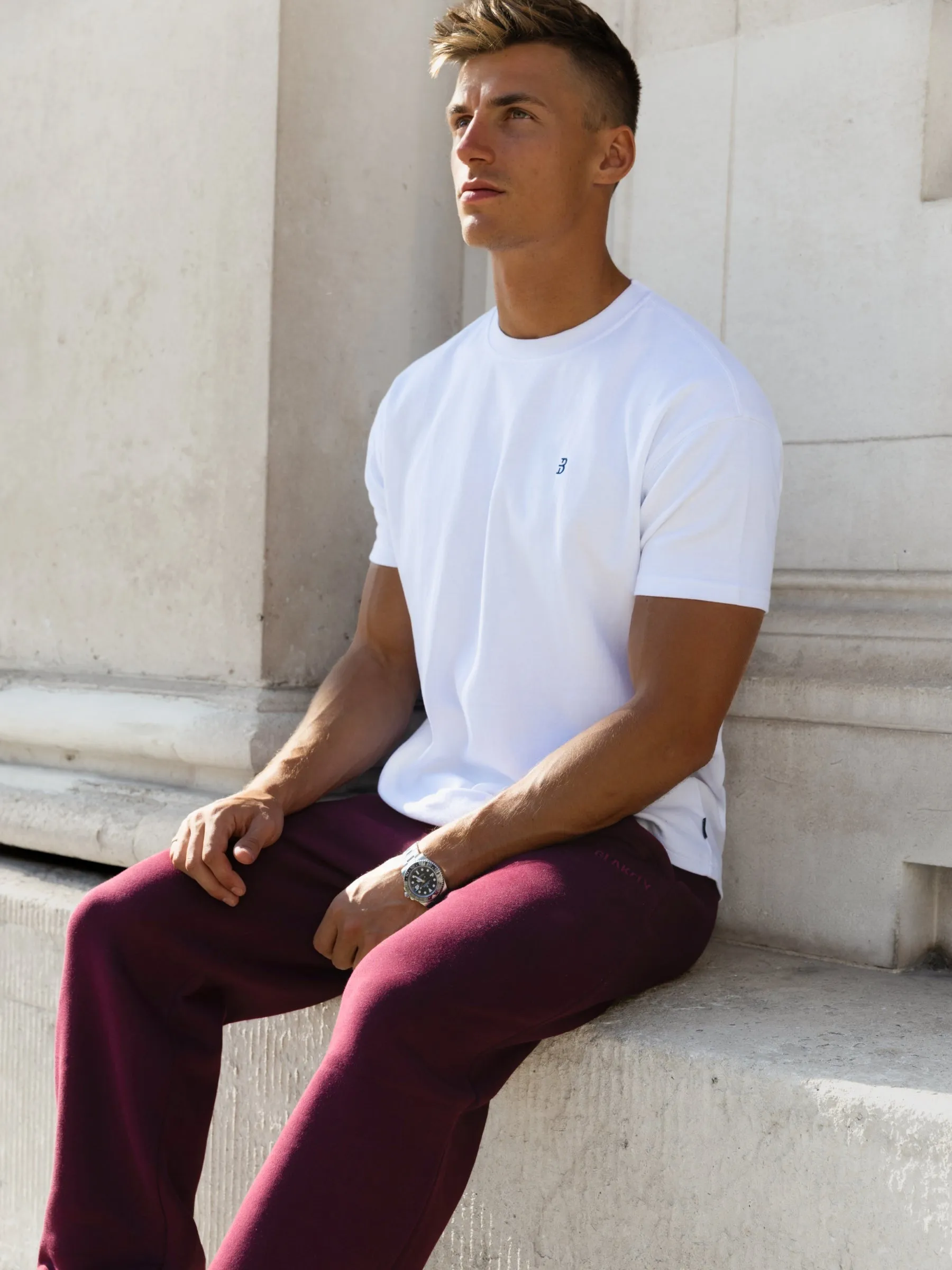 Declan Relaxed Sweatpants - Burgundy sold by Blakely product image thumbnail 3