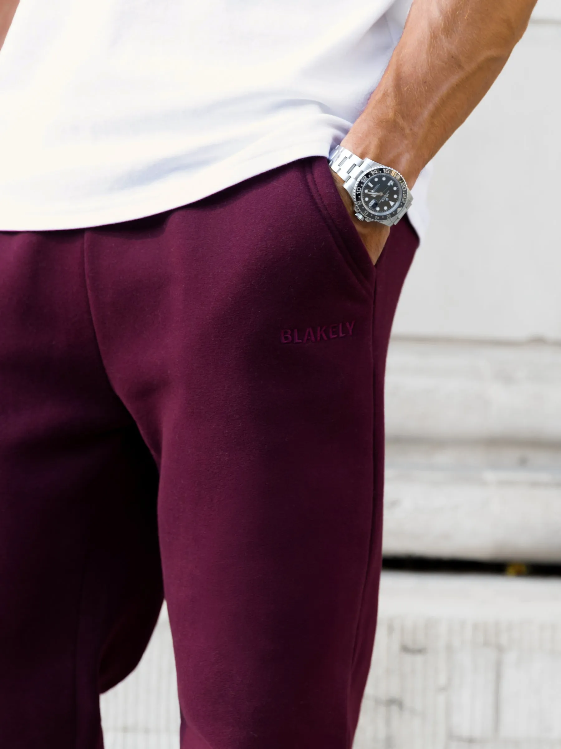 Declan Relaxed Sweatpants - Burgundy sold by Blakely product image thumbnail 4