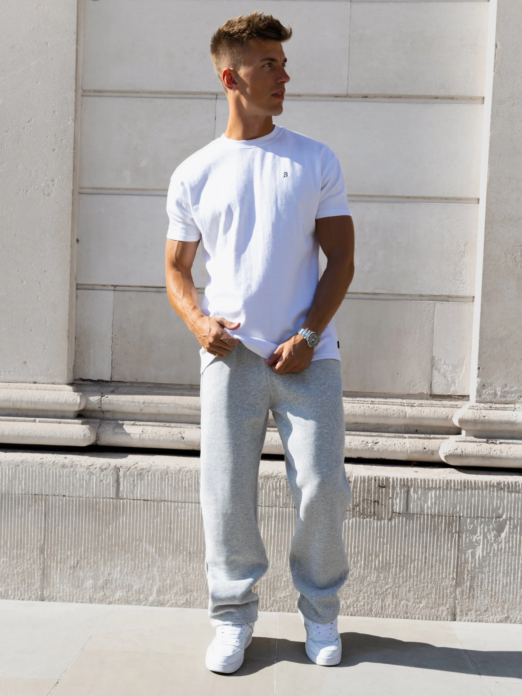 Declan Relaxed Sweatpants - Marl Grey sold by Blakely product image thumbnail 3