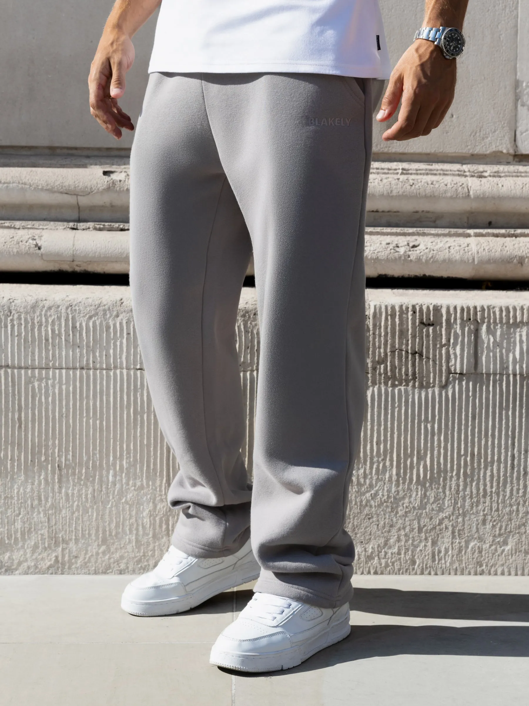 Declan Relaxed Sweatpants - Mid Grey sold by Blakely