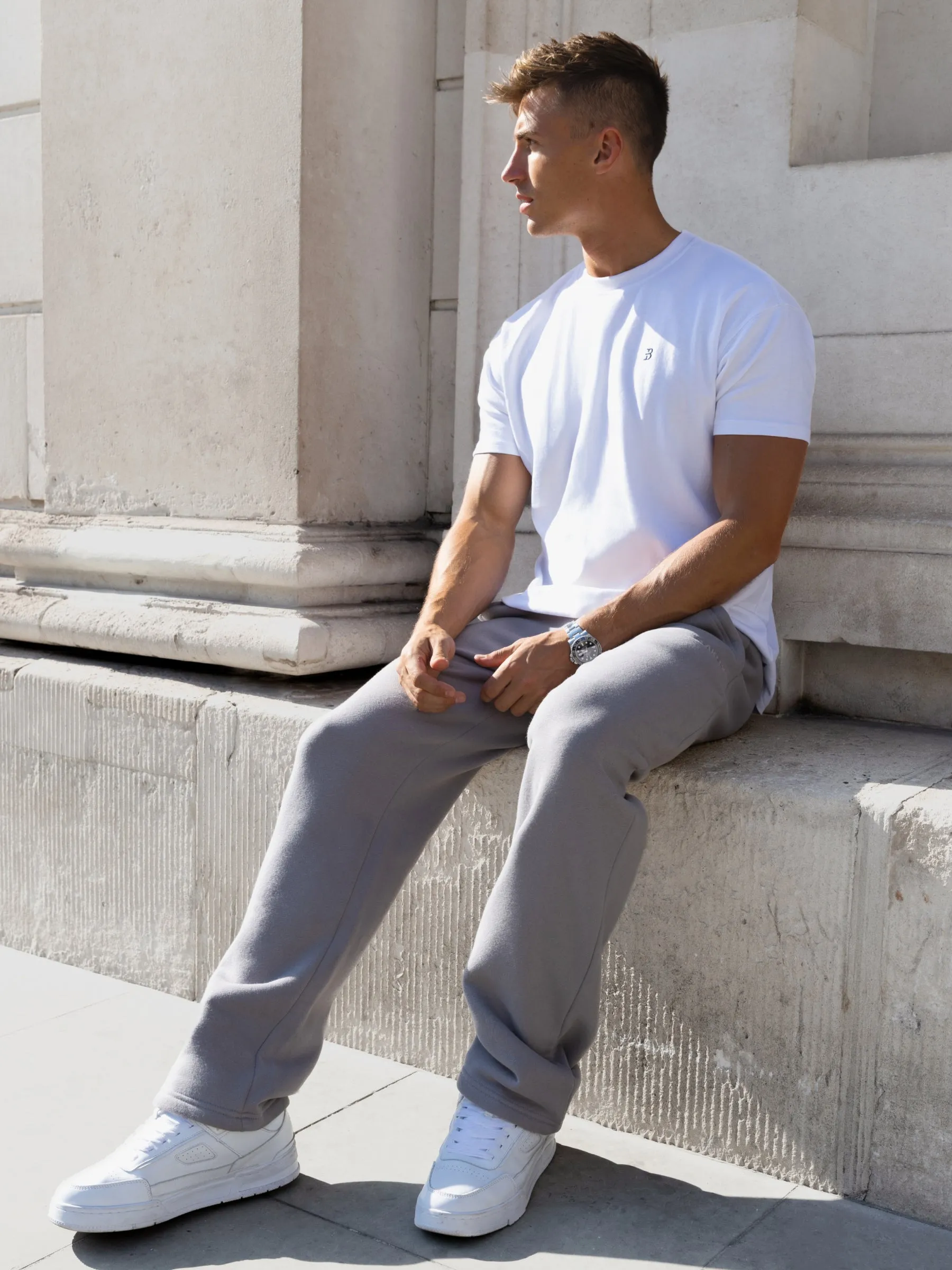 Declan Relaxed Sweatpants - Mid Grey sold by Blakely product image thumbnail 3